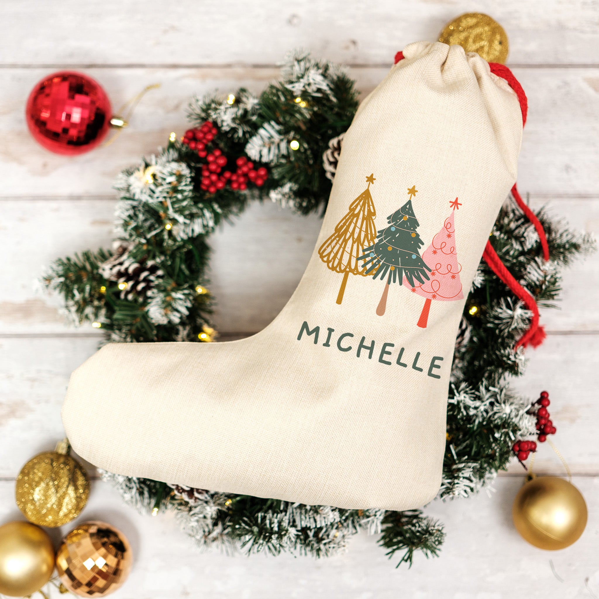Personalised christmas stocking