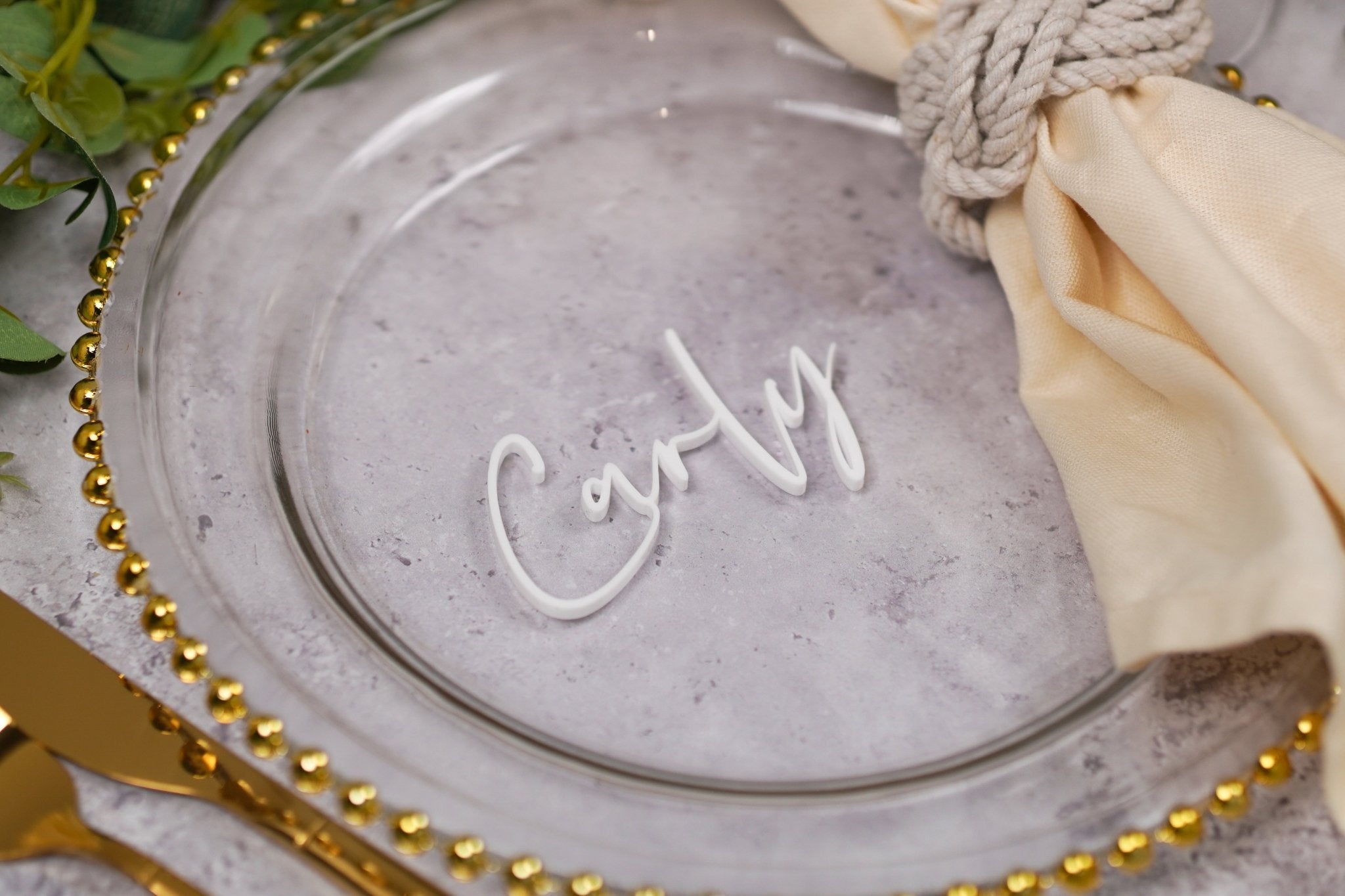 Wedding name cards
