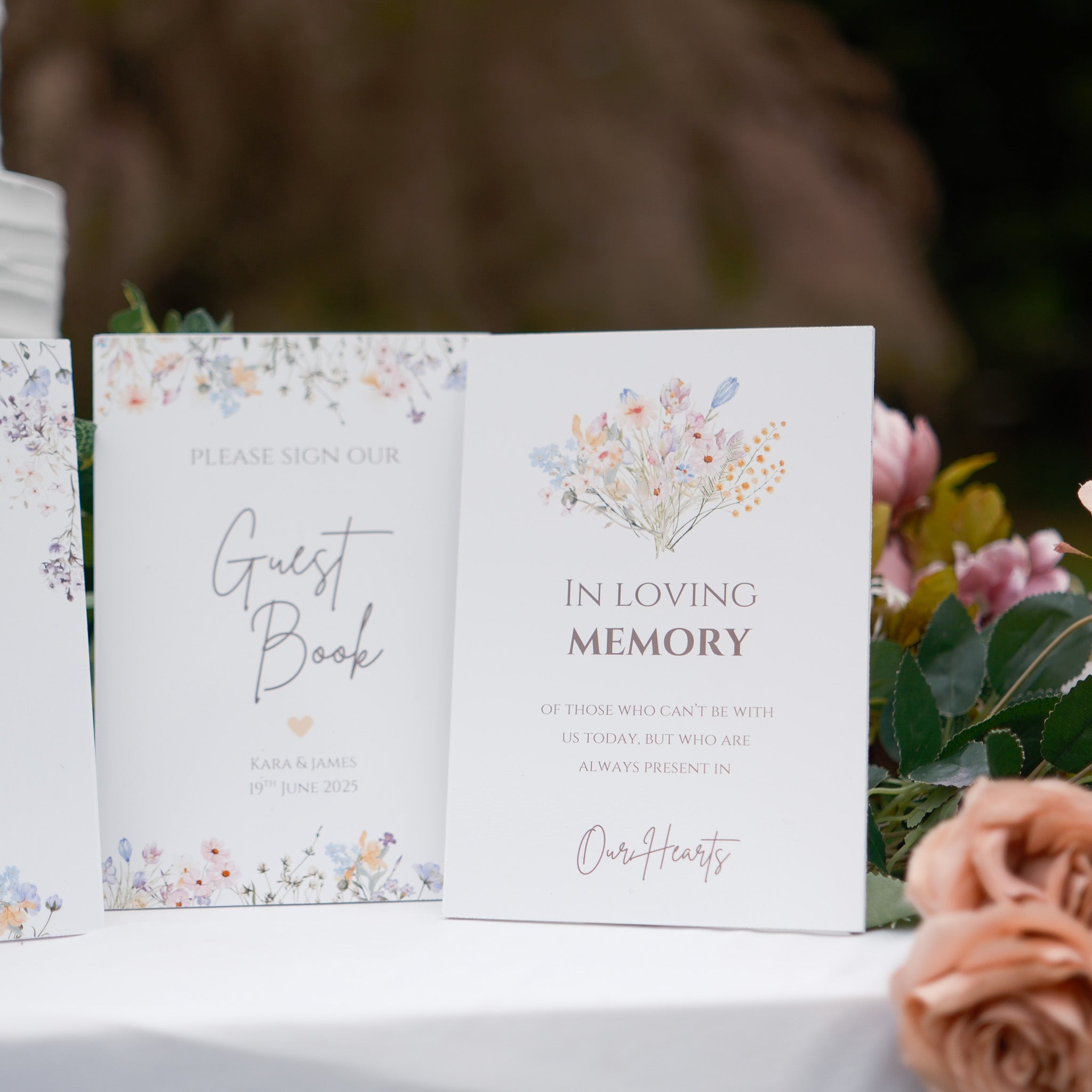 In loving memory wedding sign
