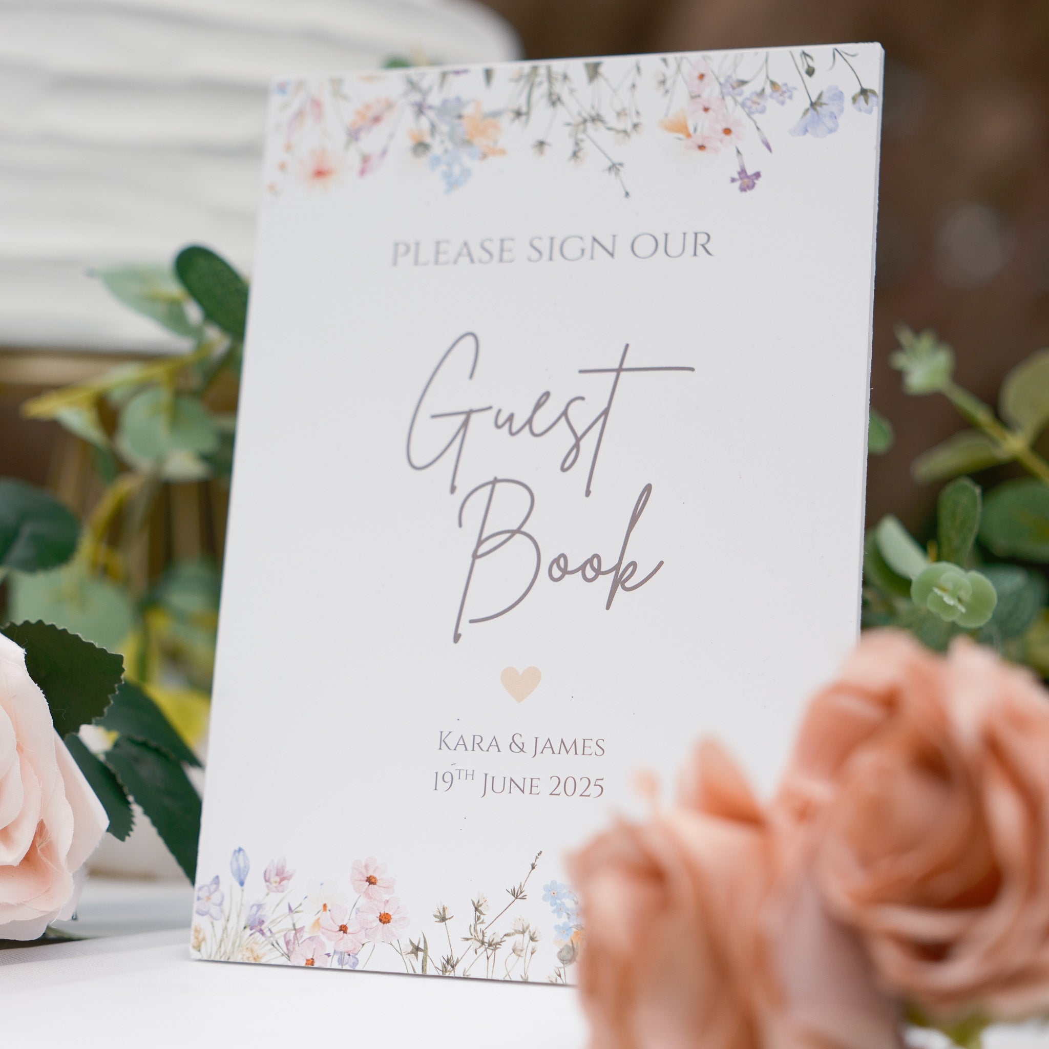 Please sign our guest book sign