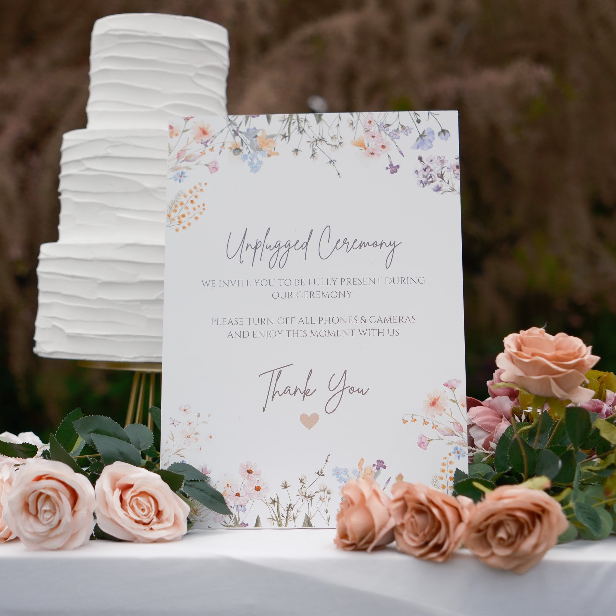 Unplugged ceremony