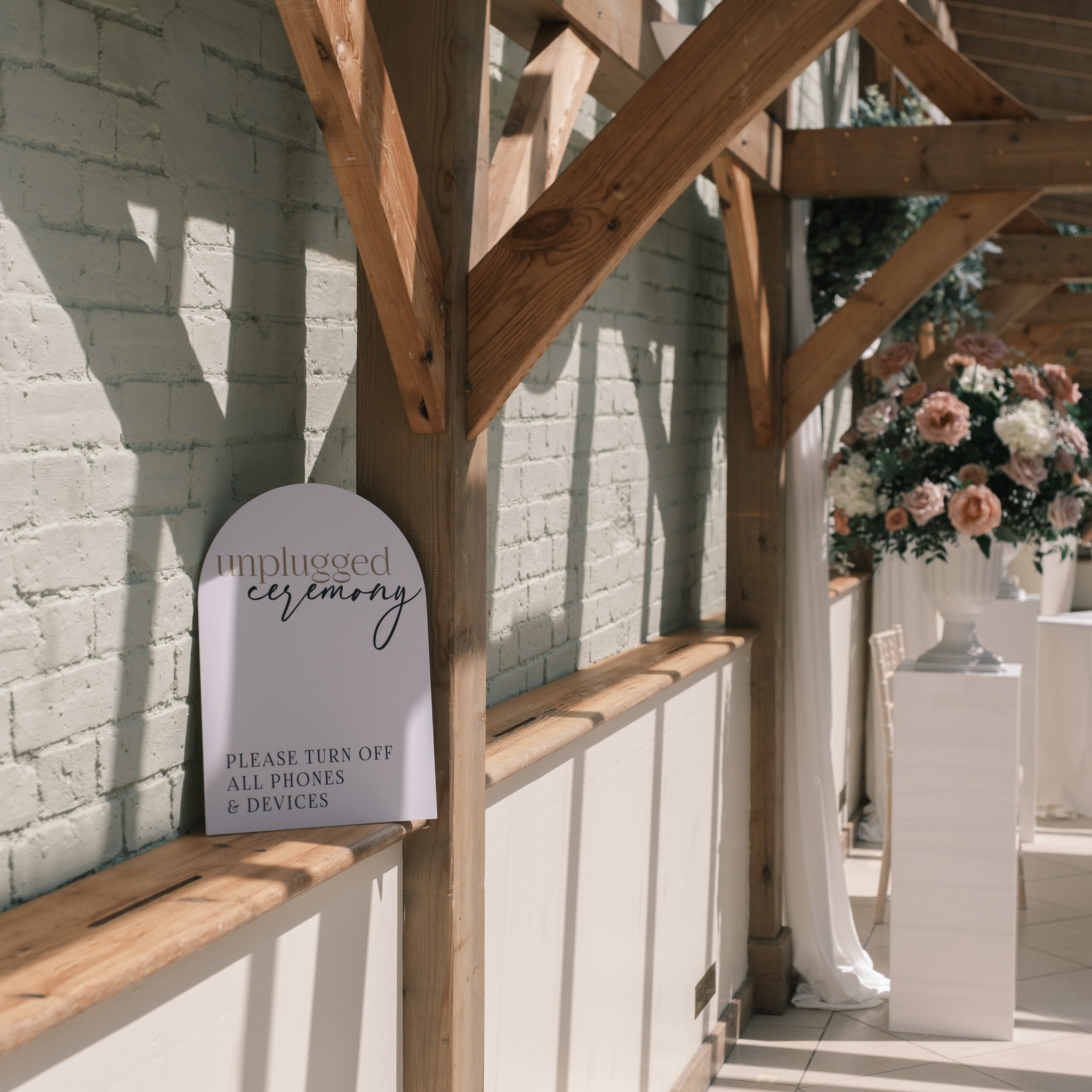 Unplugged Ceremony wedding sign