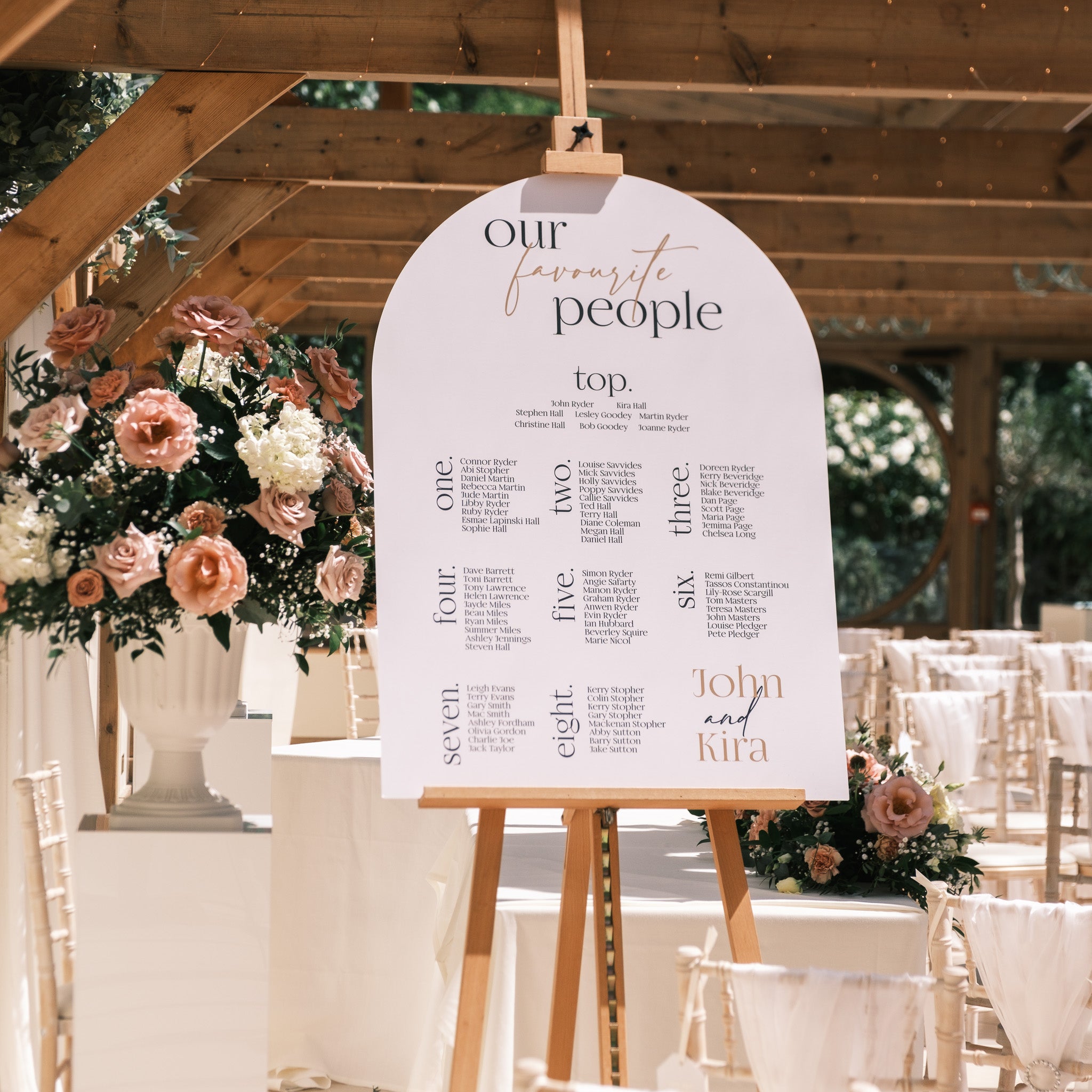 Foamex wedding sign