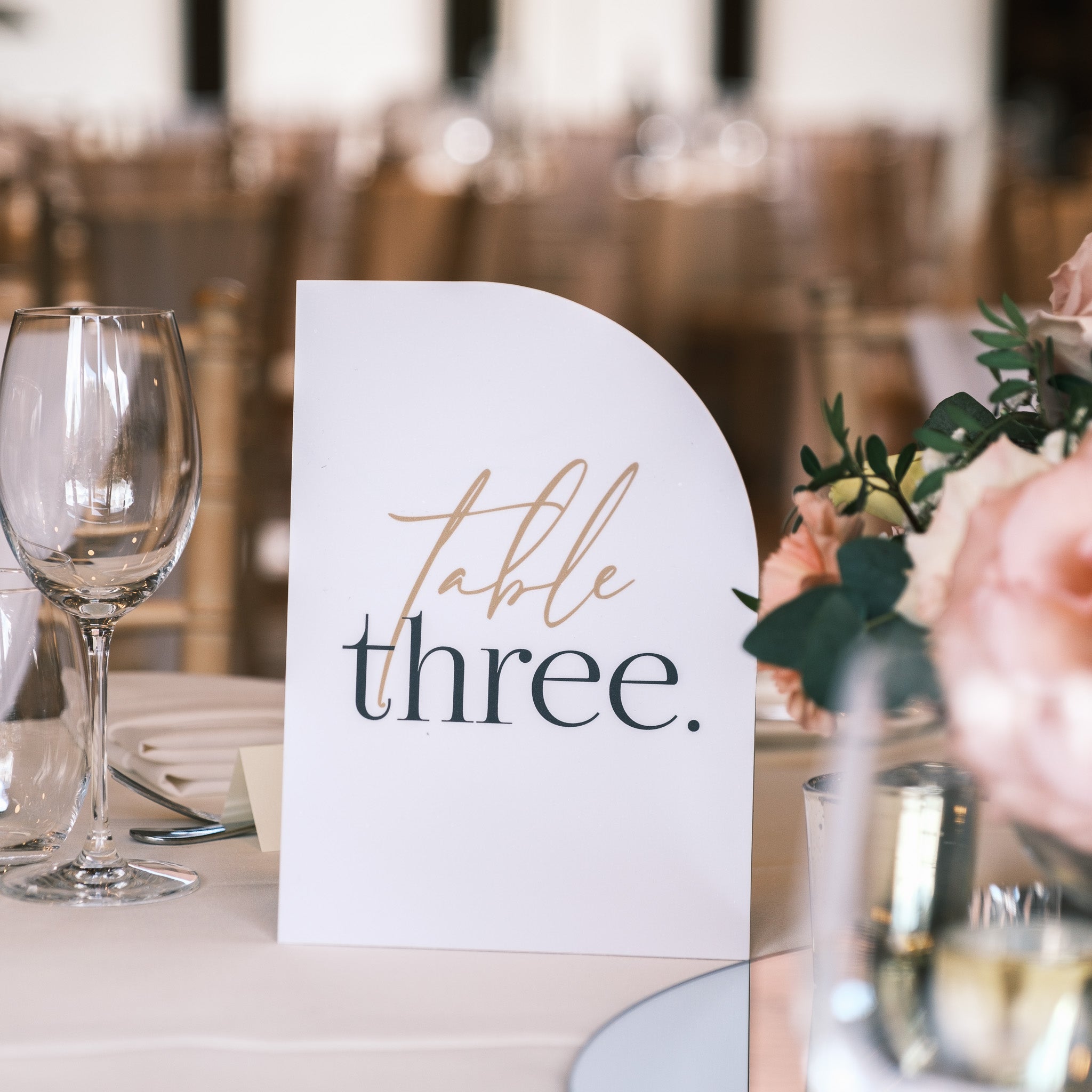 Printed table signs