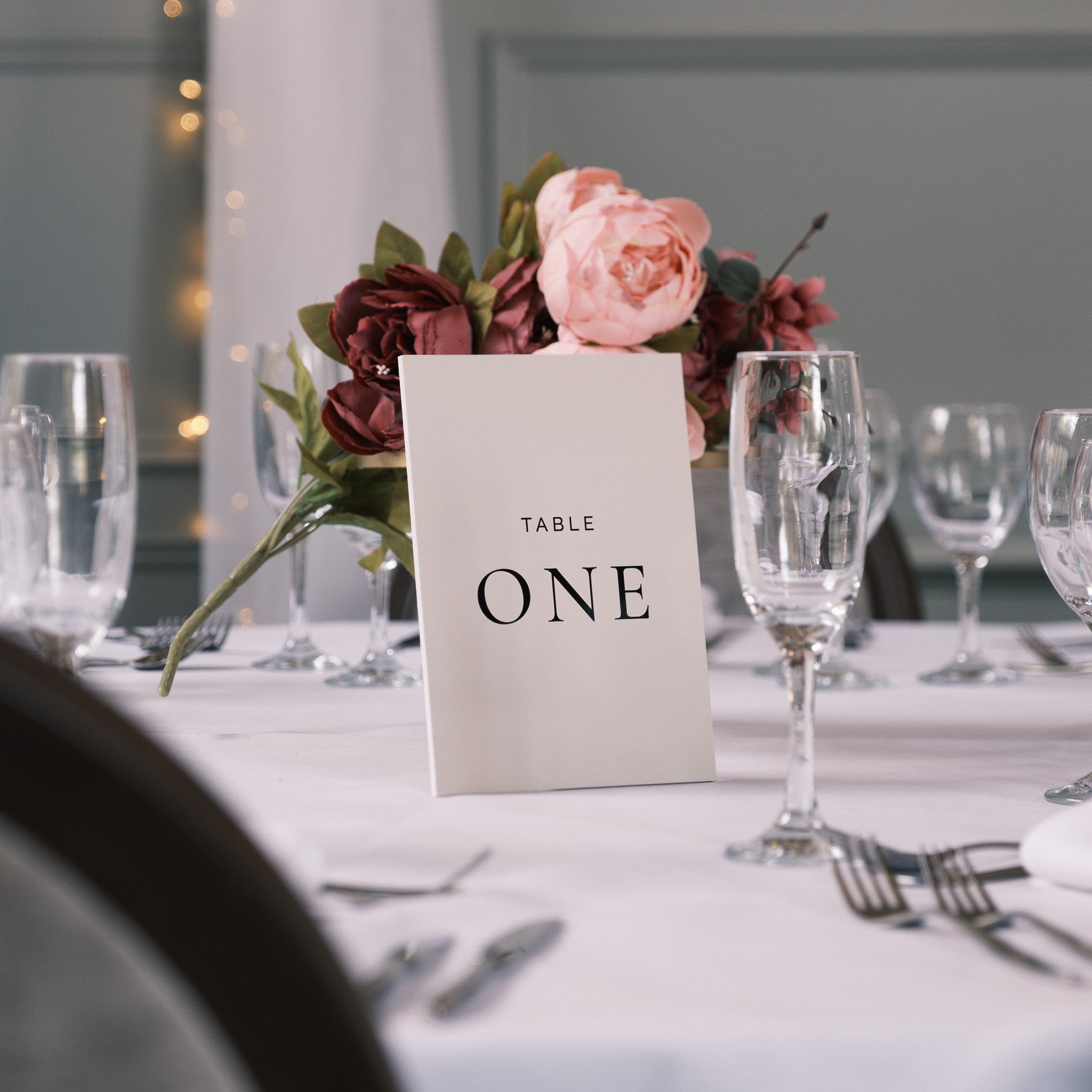 Table number sign