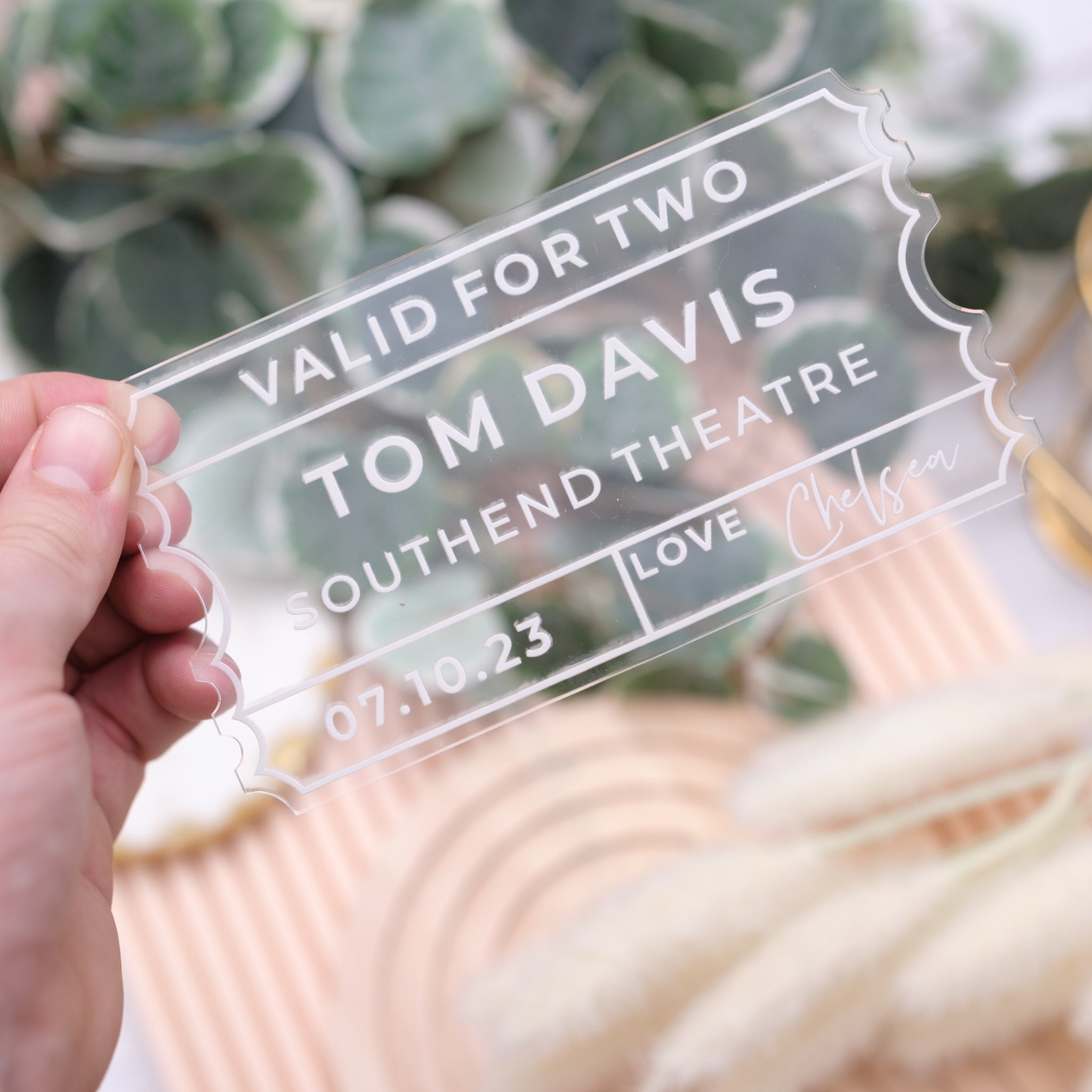 Personalised gift voucher