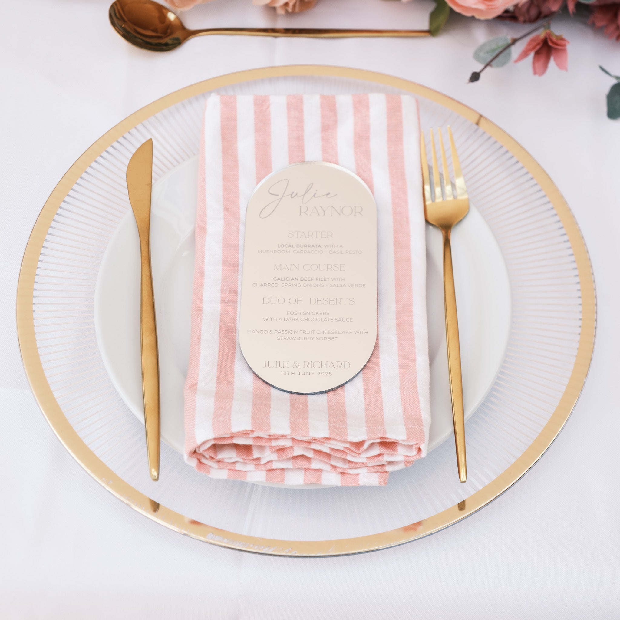 Menu place cards