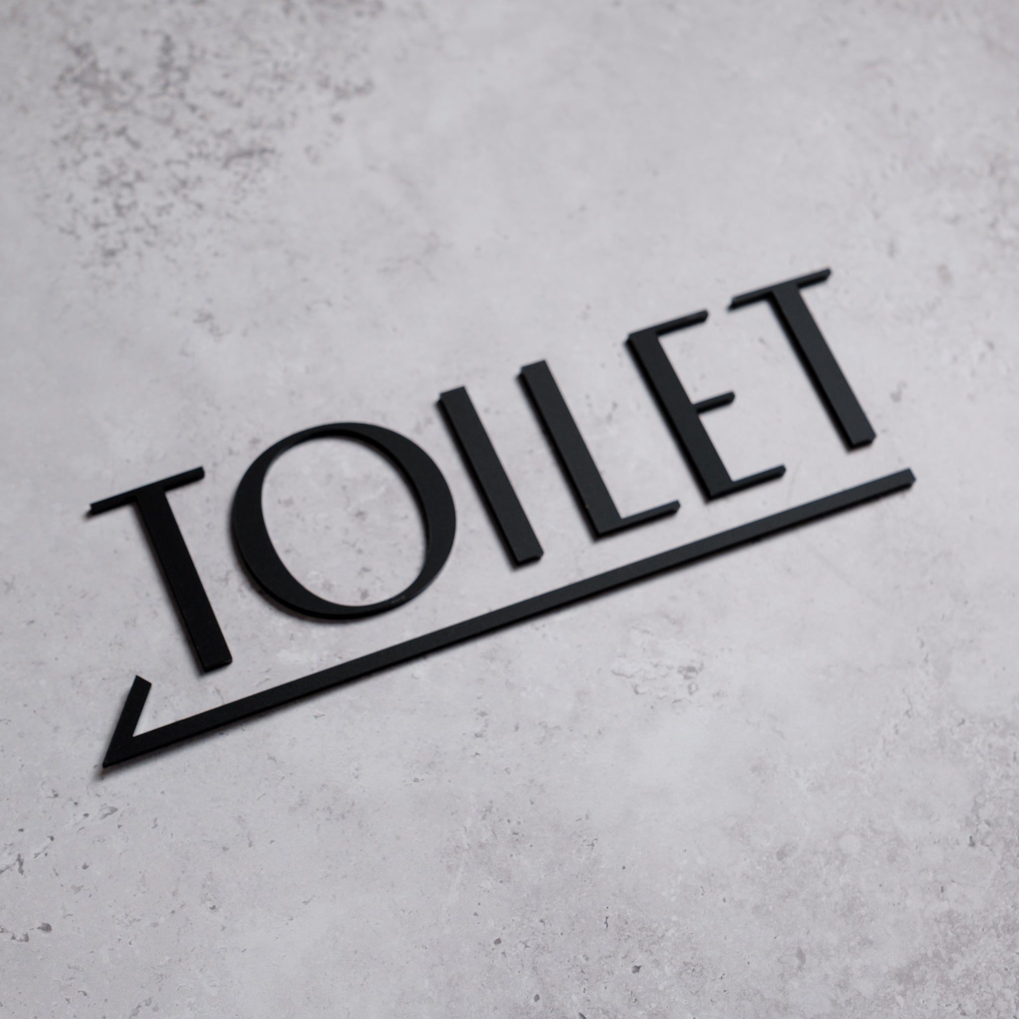 Toilet door sign