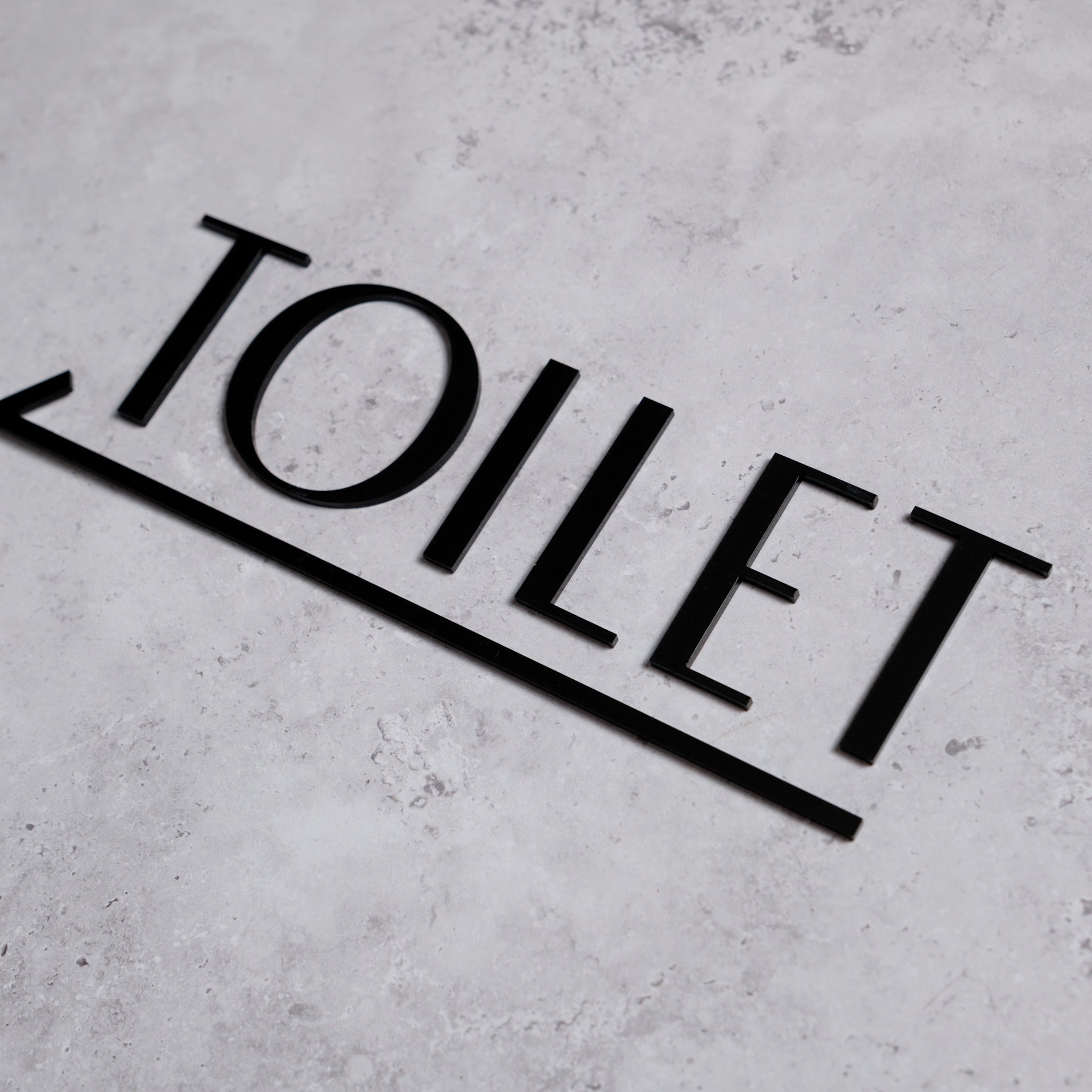 Toilet sign