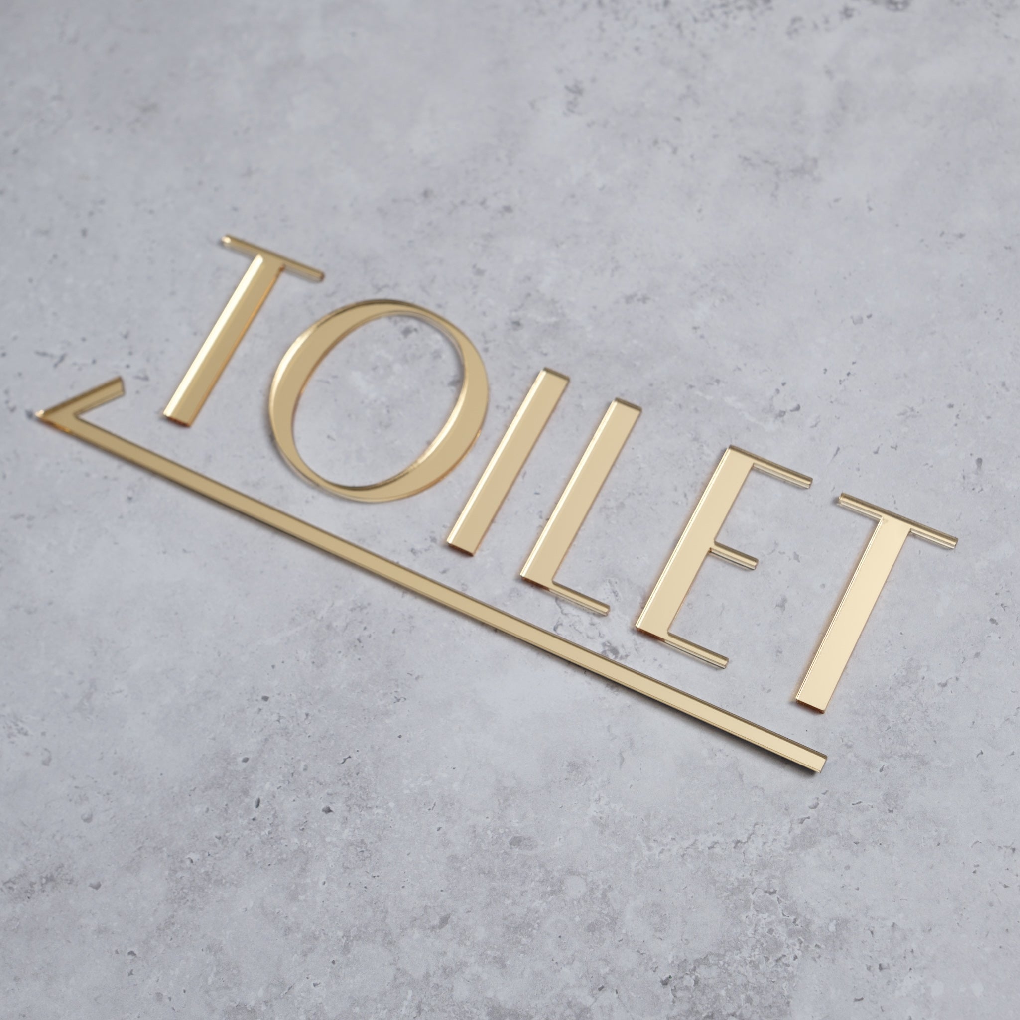 Acrylic Toilet door sign