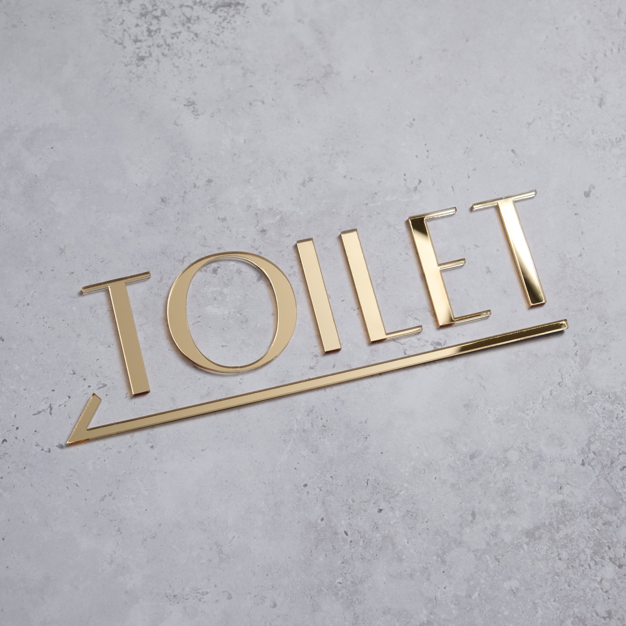 Restroom door sign
