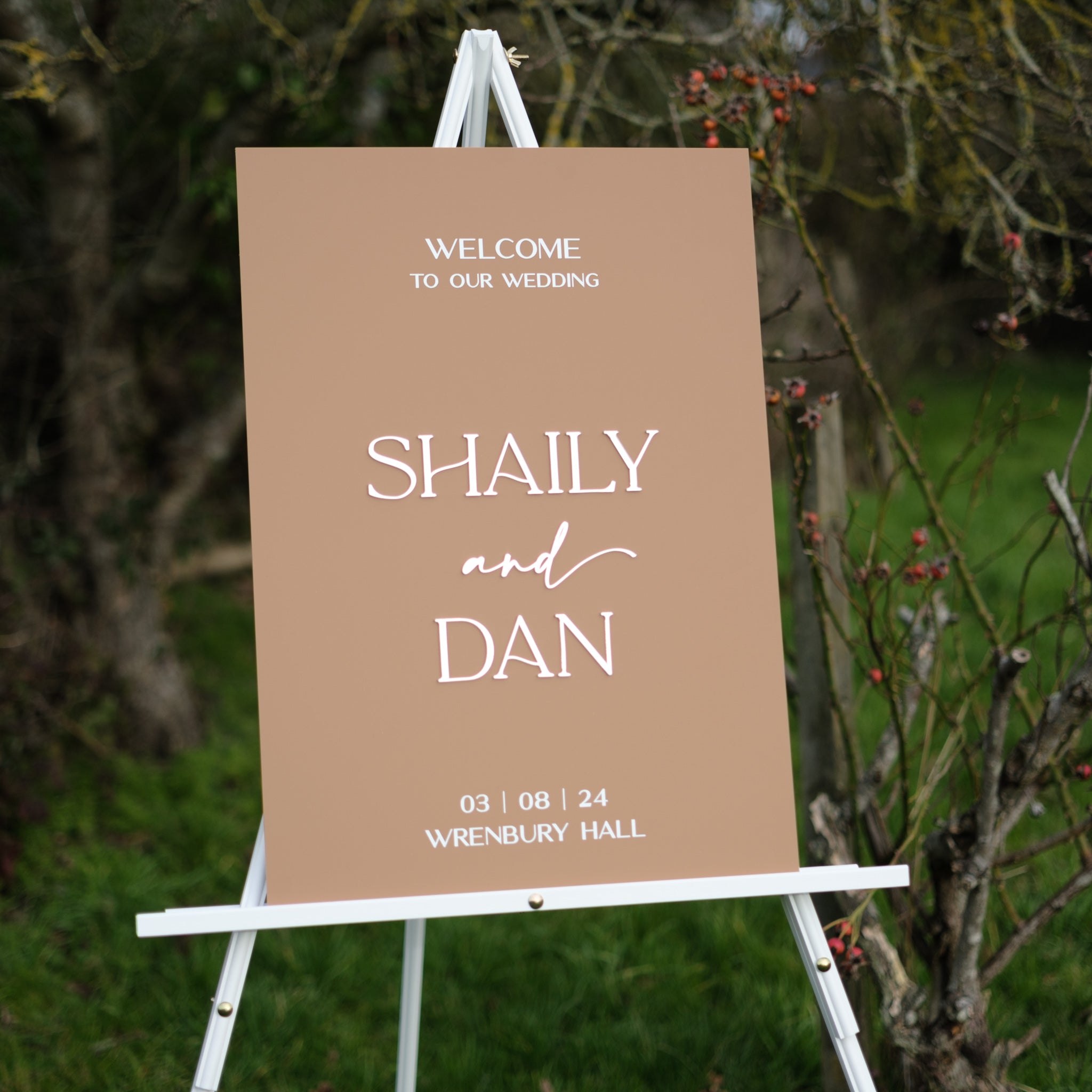 Wedding signage