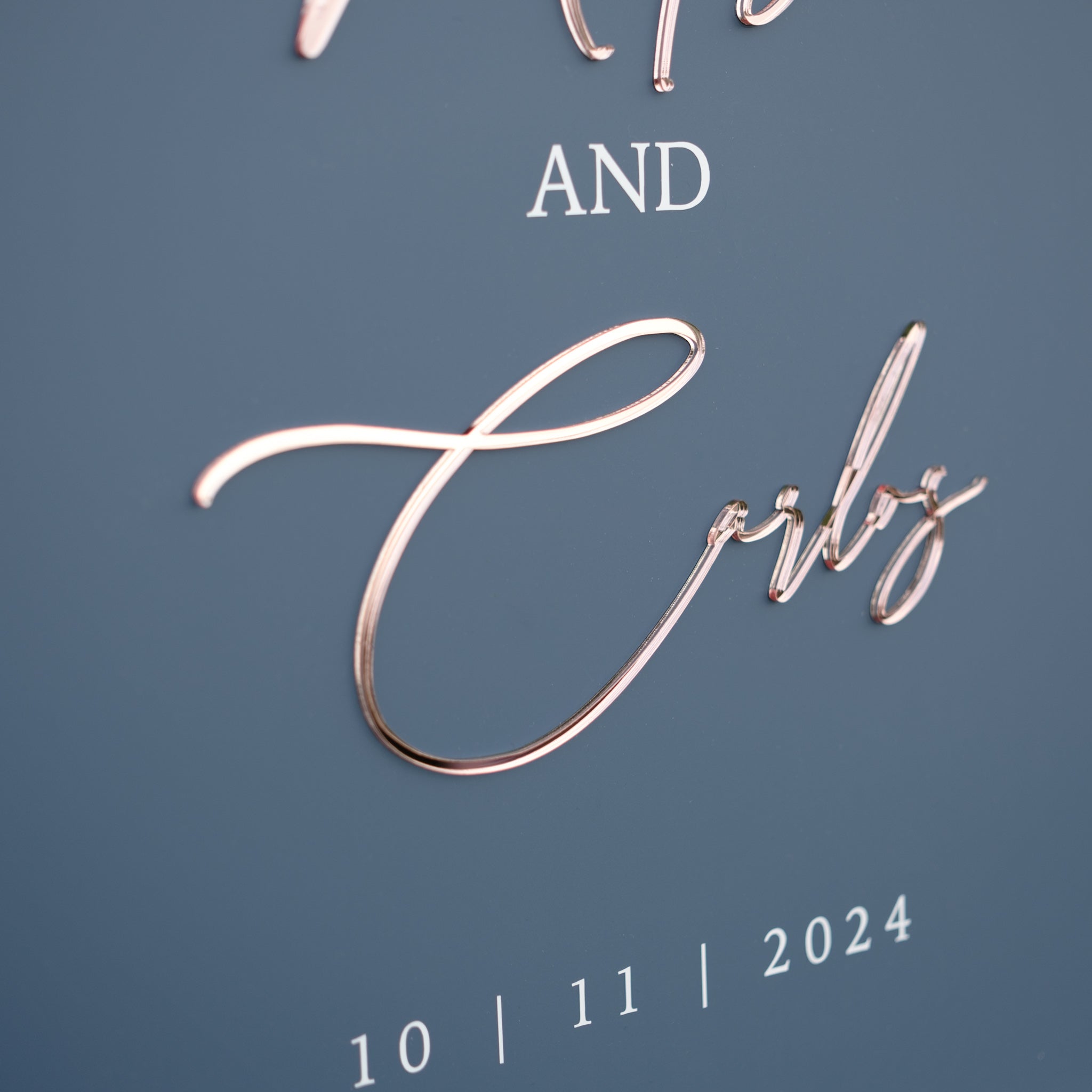 Wedding welcome signage