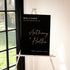 Wedding welcome sign