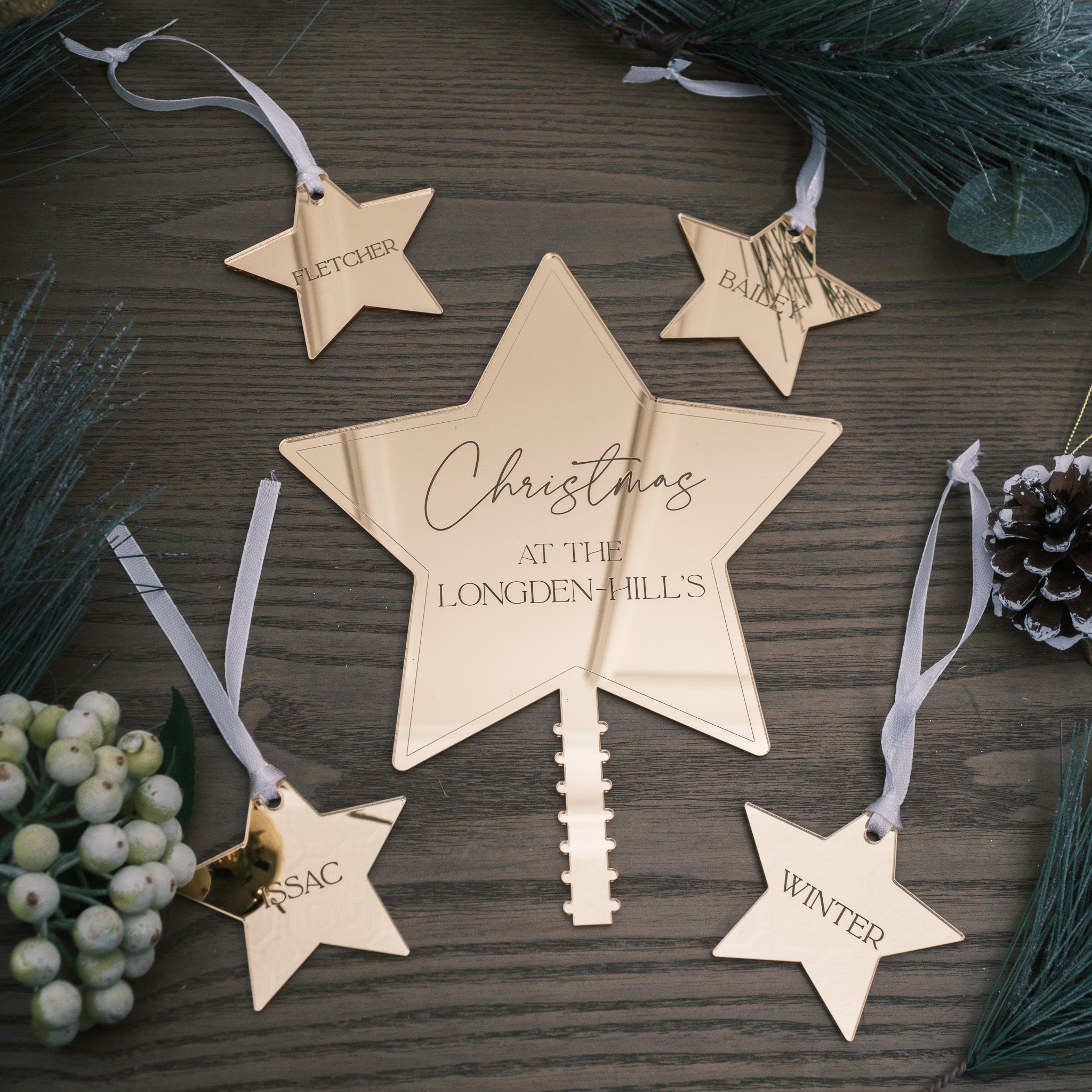 Perosnalised Topper and Bauble sets