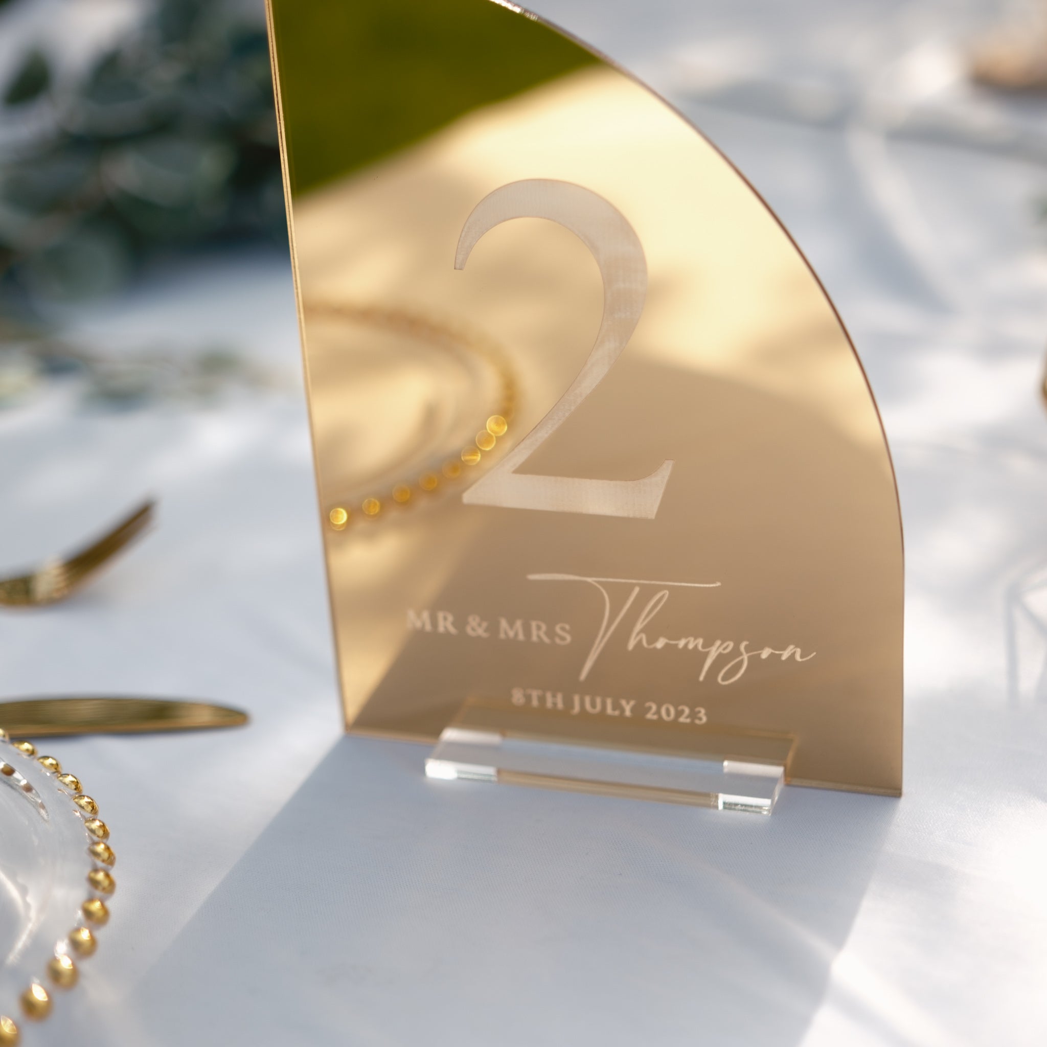 Personalised Table Numbers