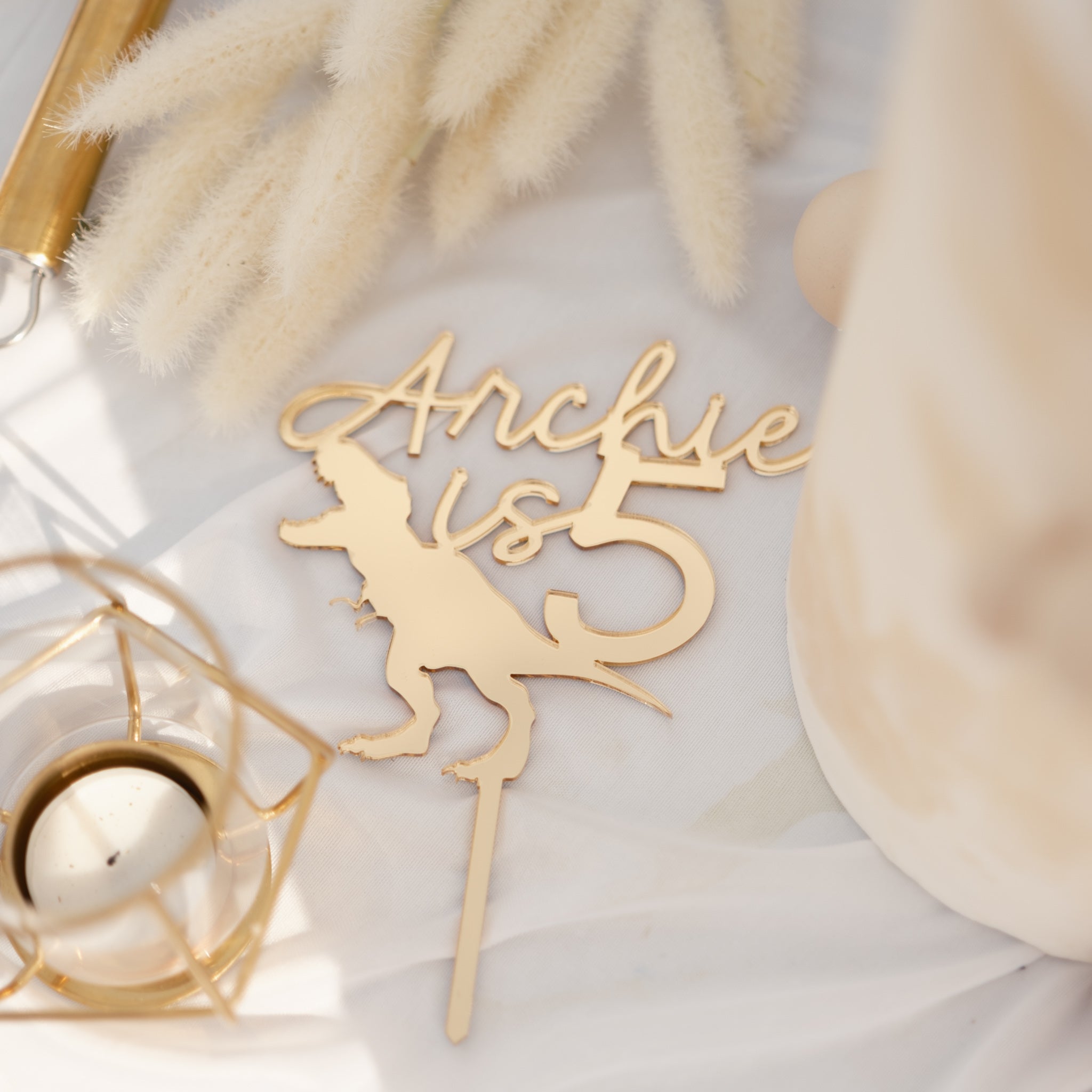 Dinosaur birthday cake topper decoration