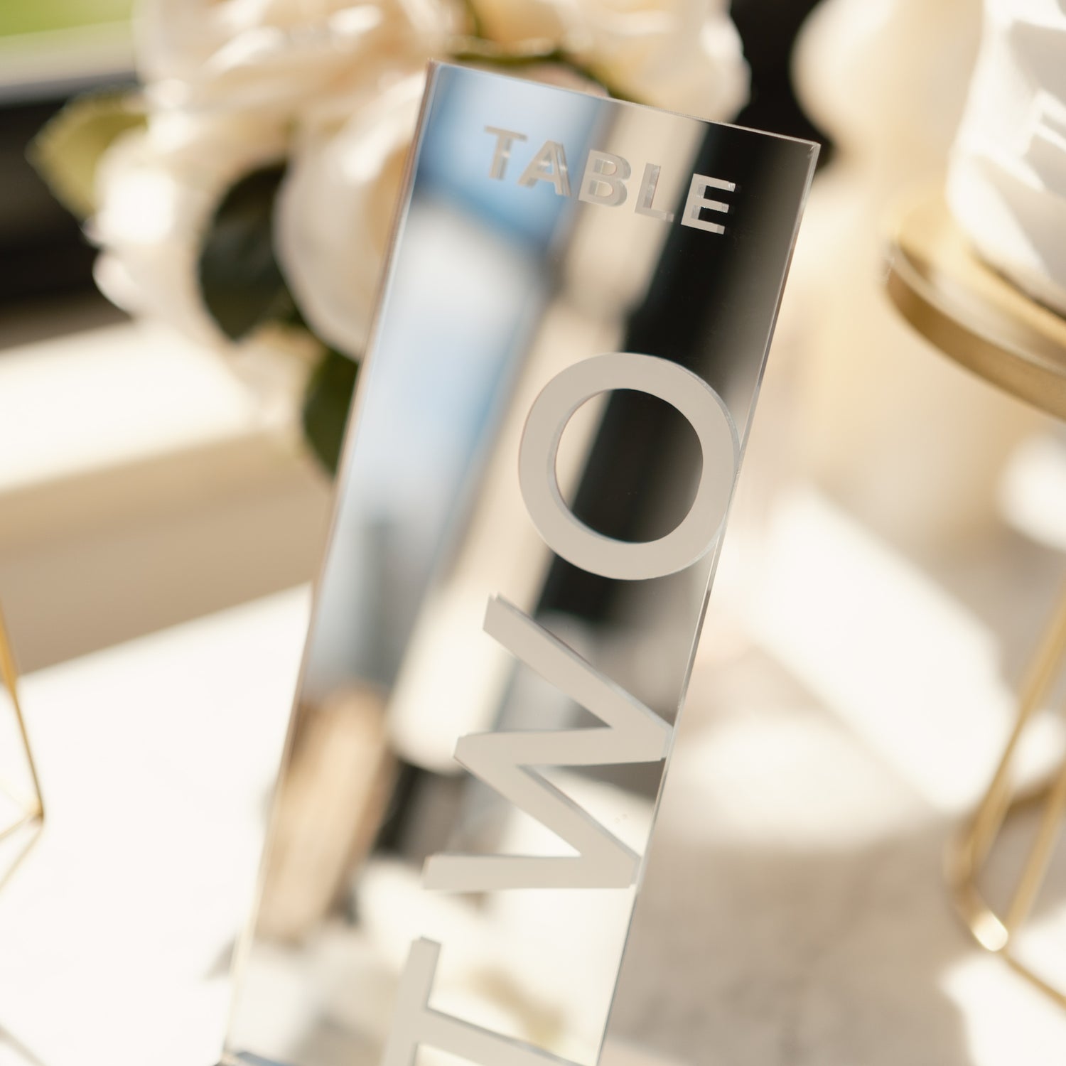 Table numbers with stands