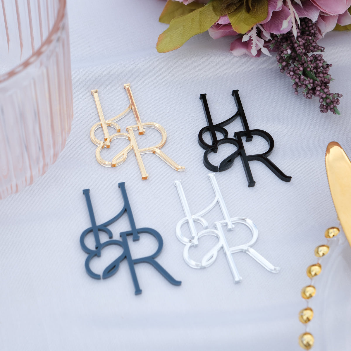 Wedding favours couples initials
