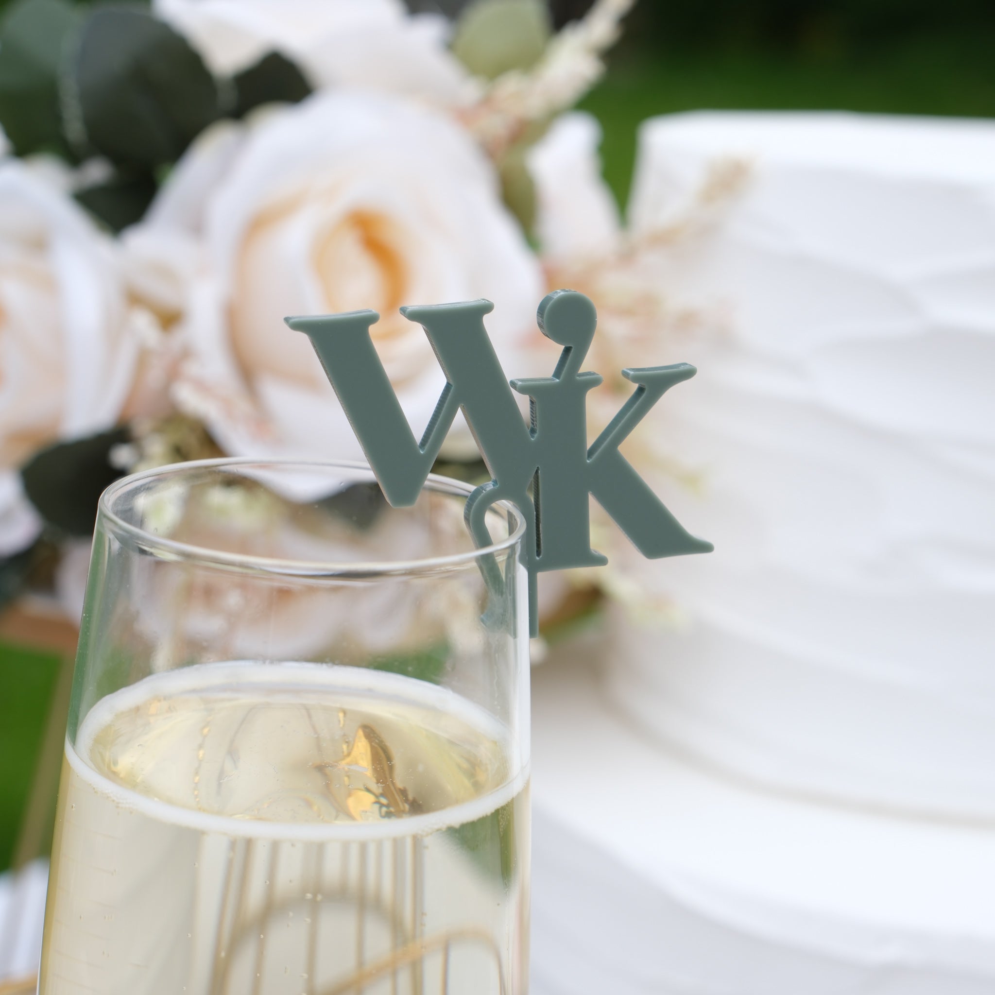 Personalised Initial drink charms