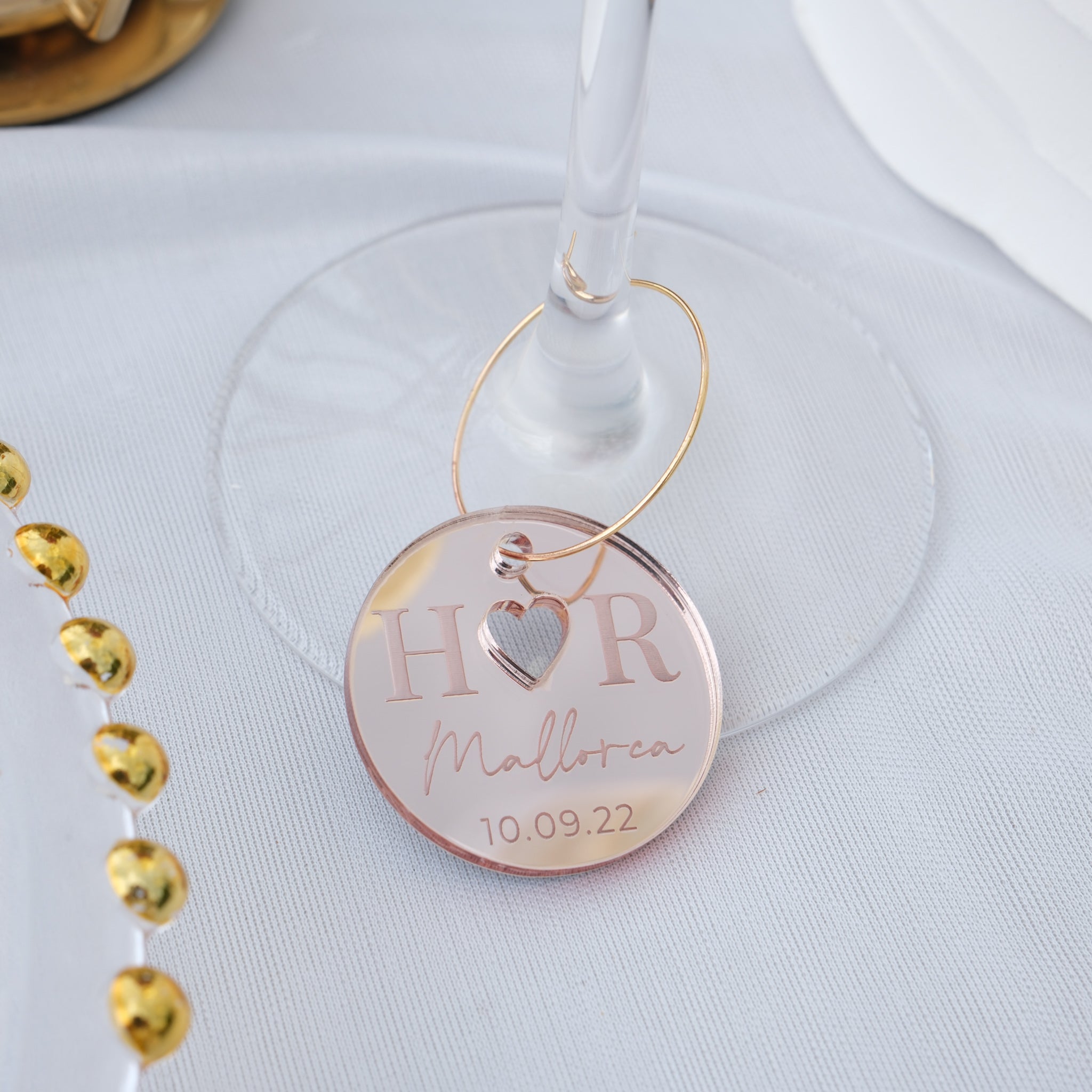 Personalised wedding charms