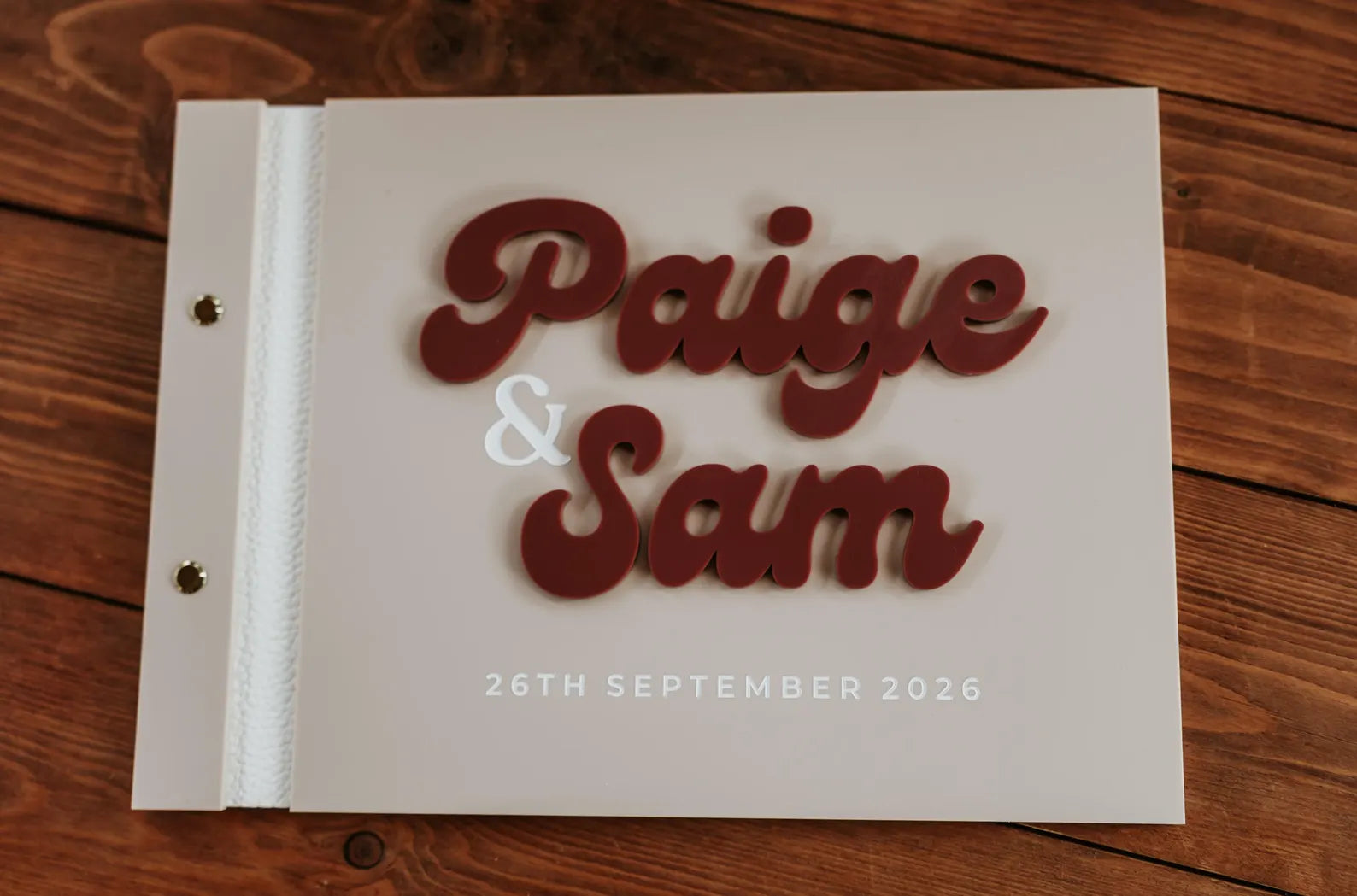 Ranch style guest book