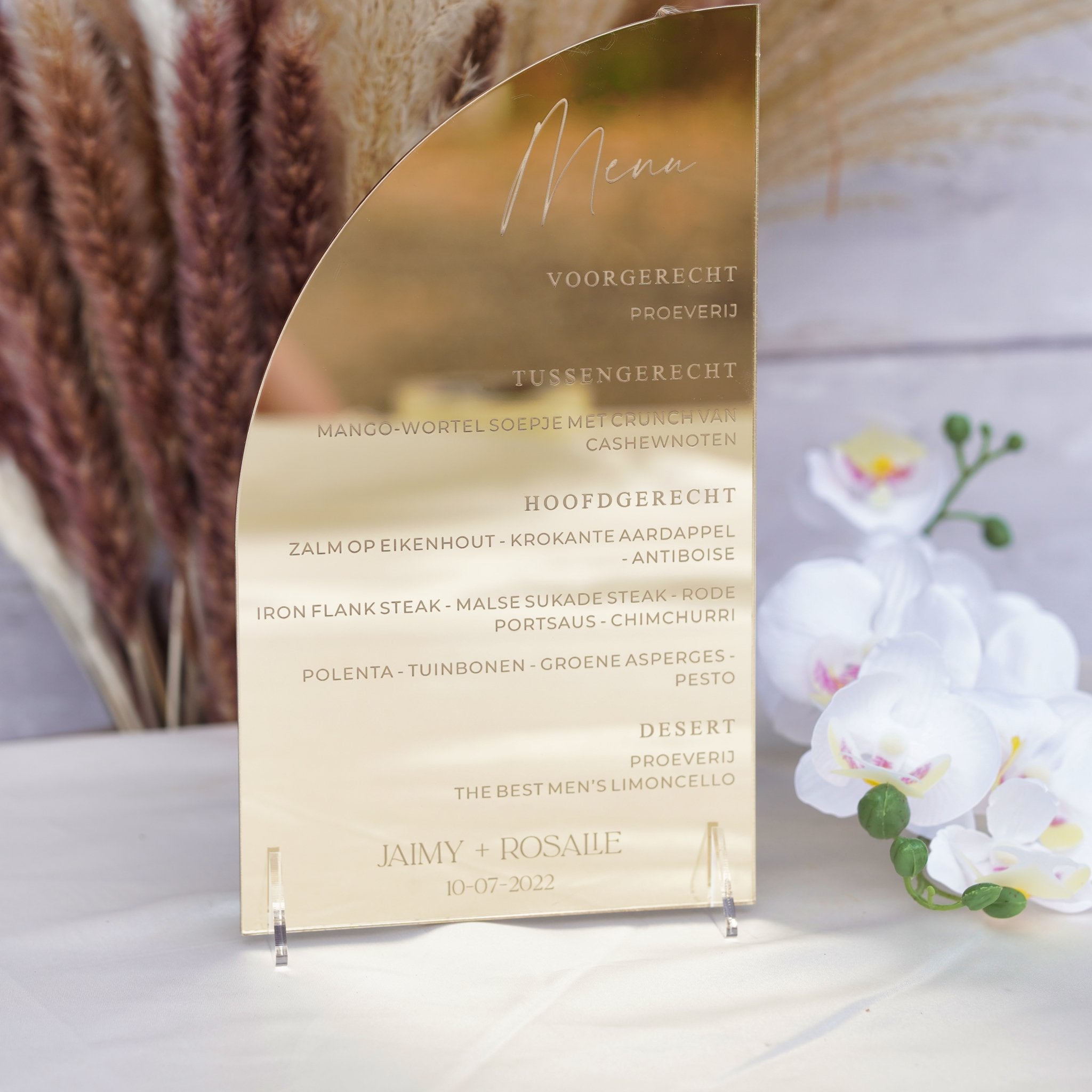 Acrylic Menu sign