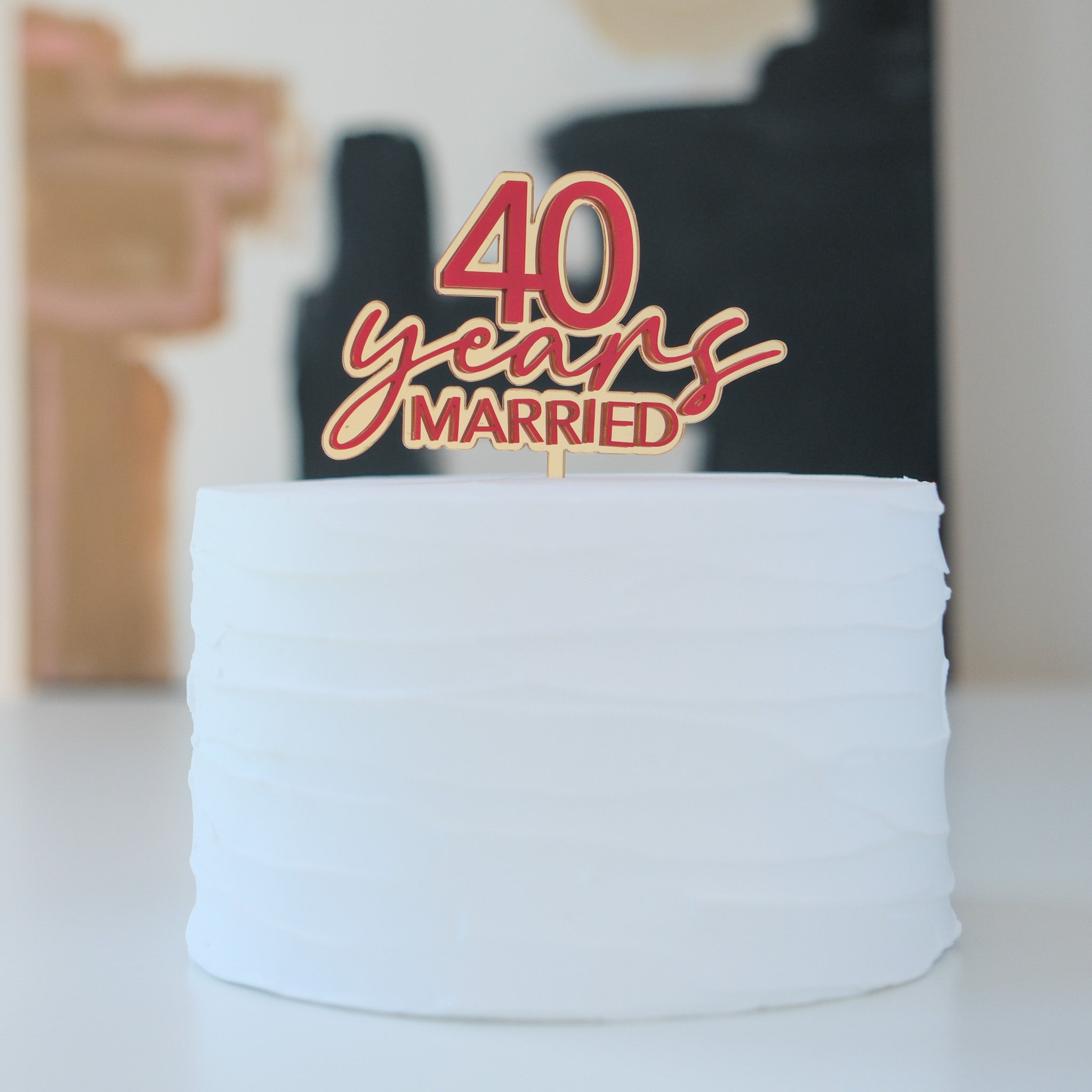 double layer cake topper