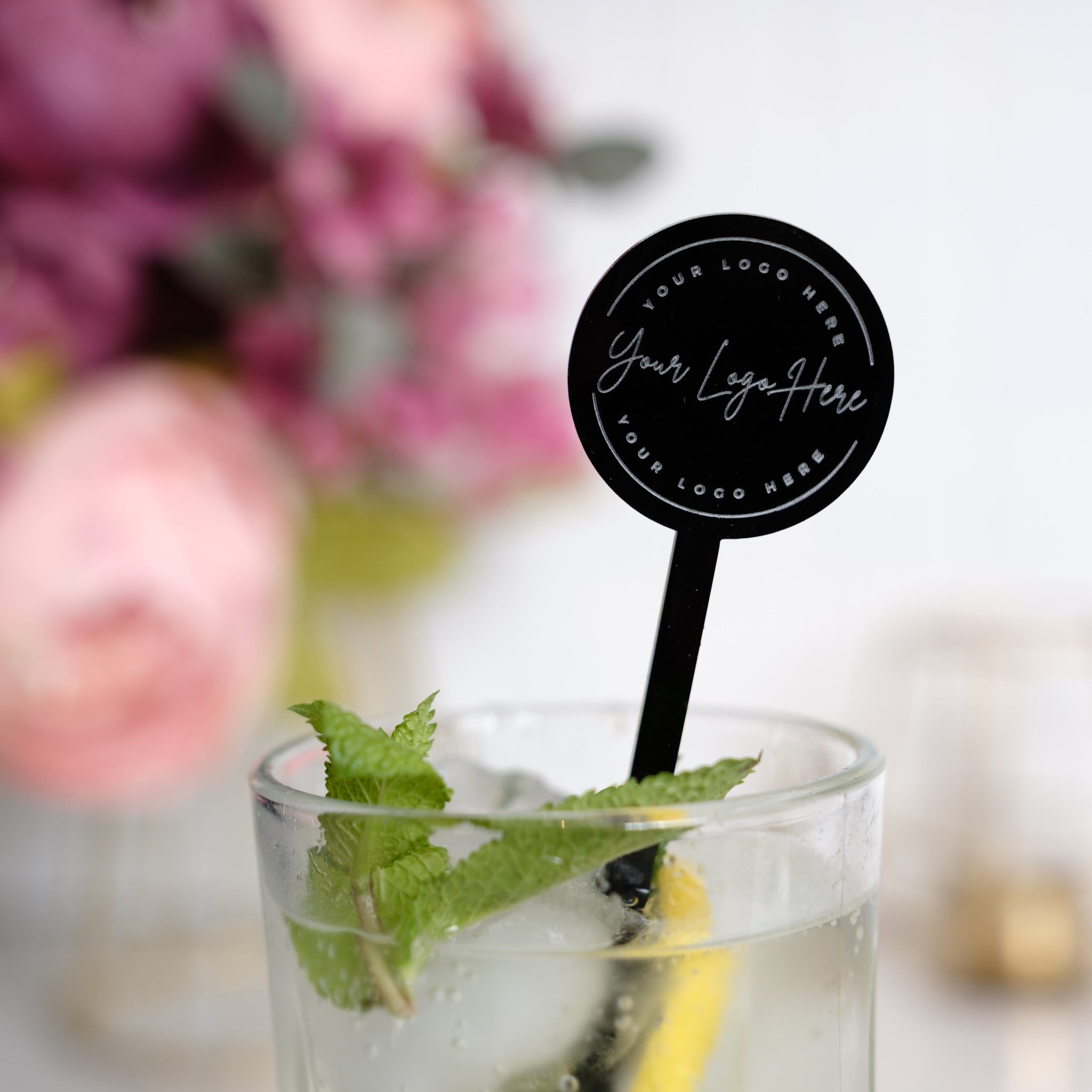 Branded drink stirrer