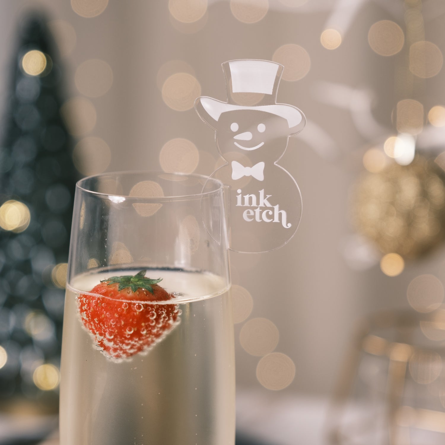 branded christmas snowman corporate party decor