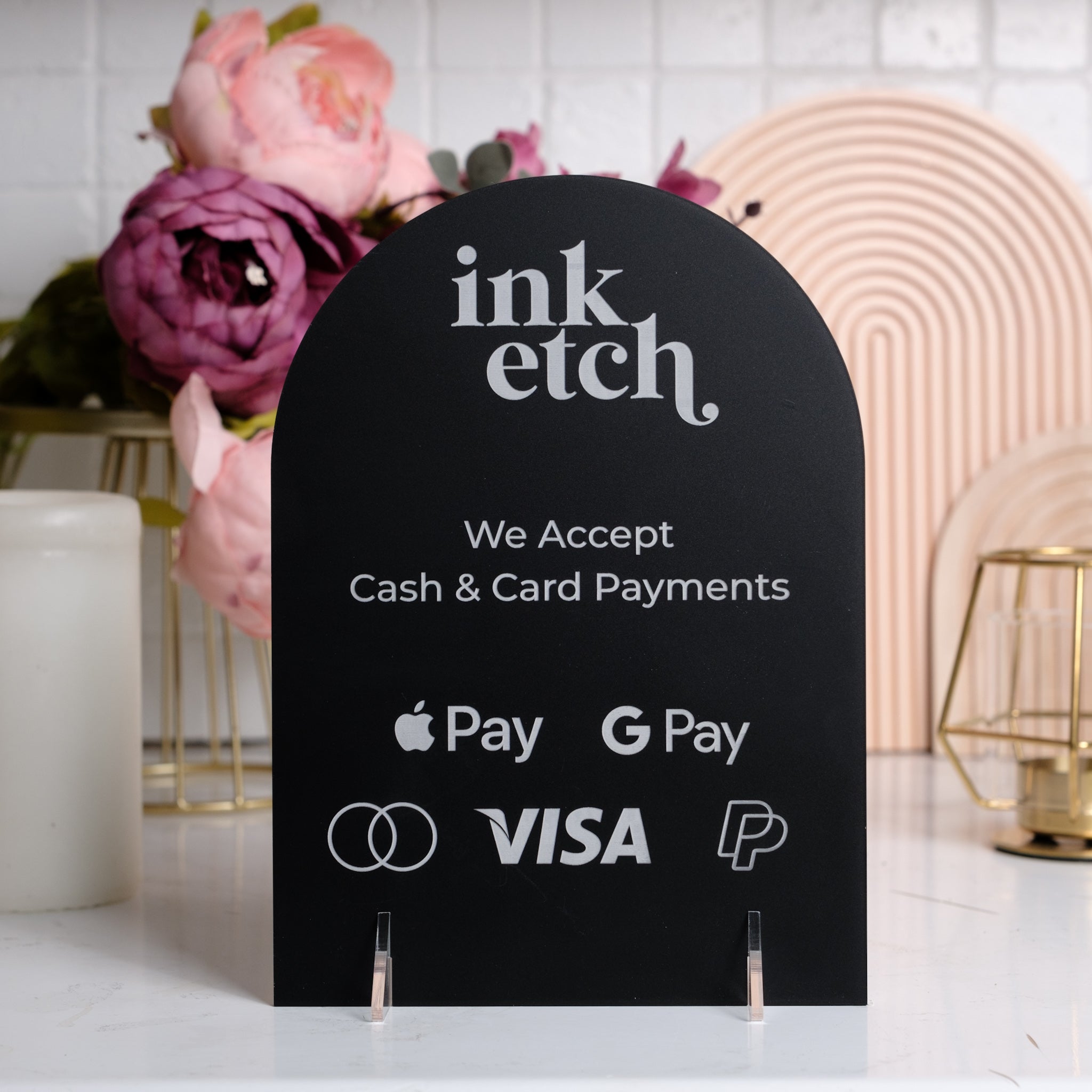 Card payment sign