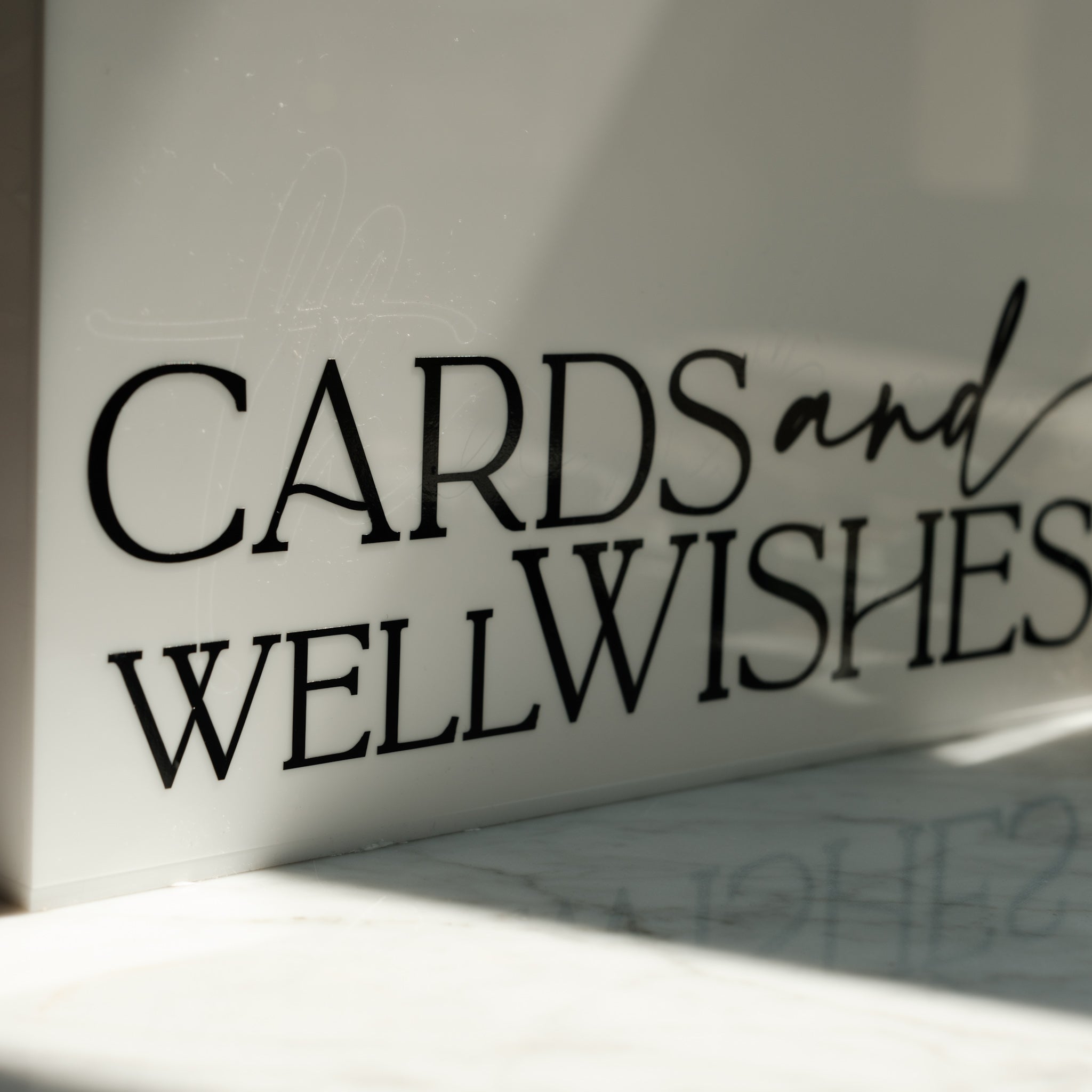 Acrylic Card & Well Wishes Thank you Box