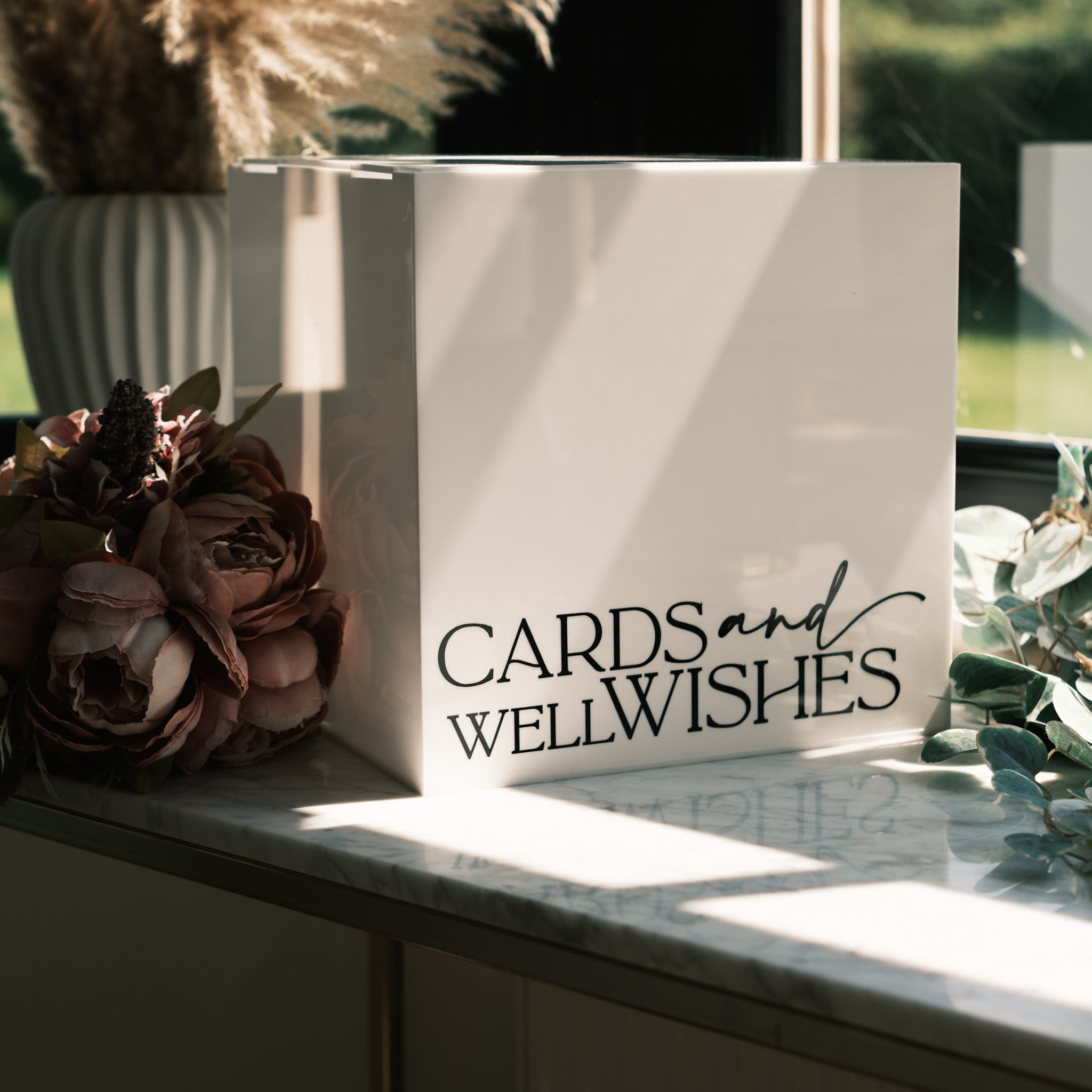 Acrylic Card & Well Wishes Thank you Box