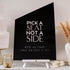 Pick a seat wedding sign