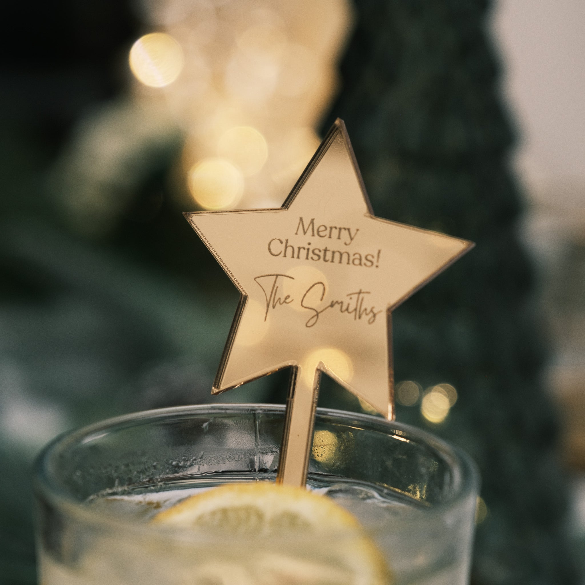 chrismtas table decoration drink stirrer