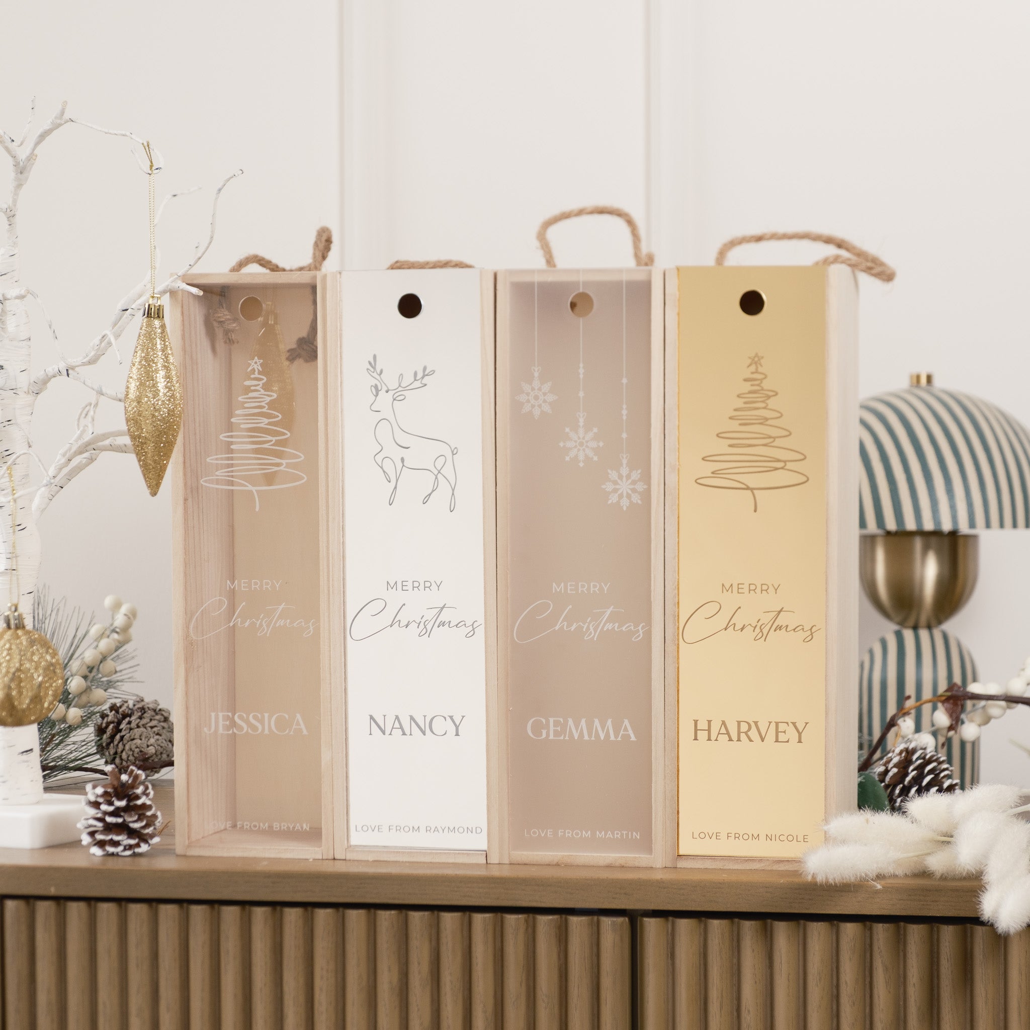 Luxury Christmas Wine Gift Box