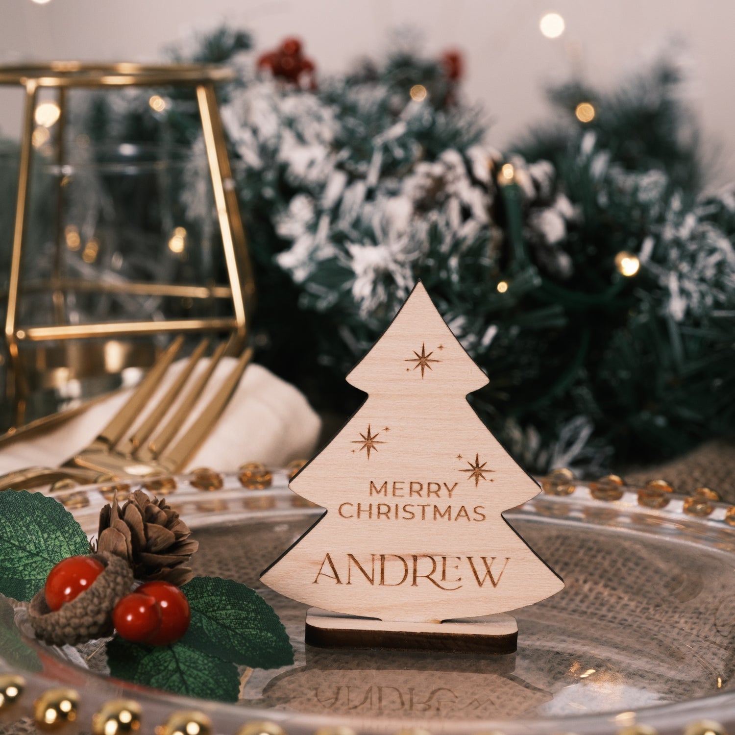 christmas table favours party decor