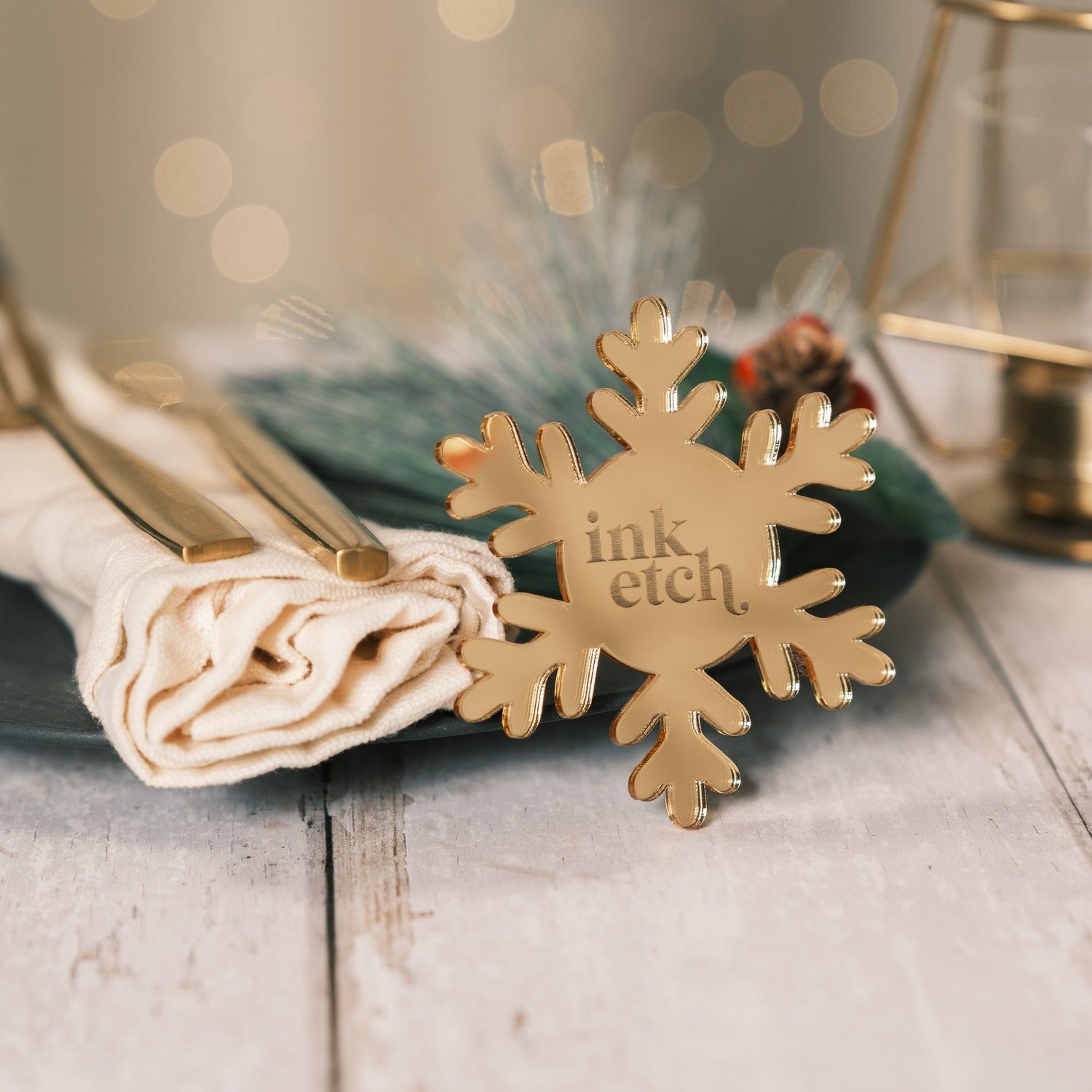 christmas snow flake place name