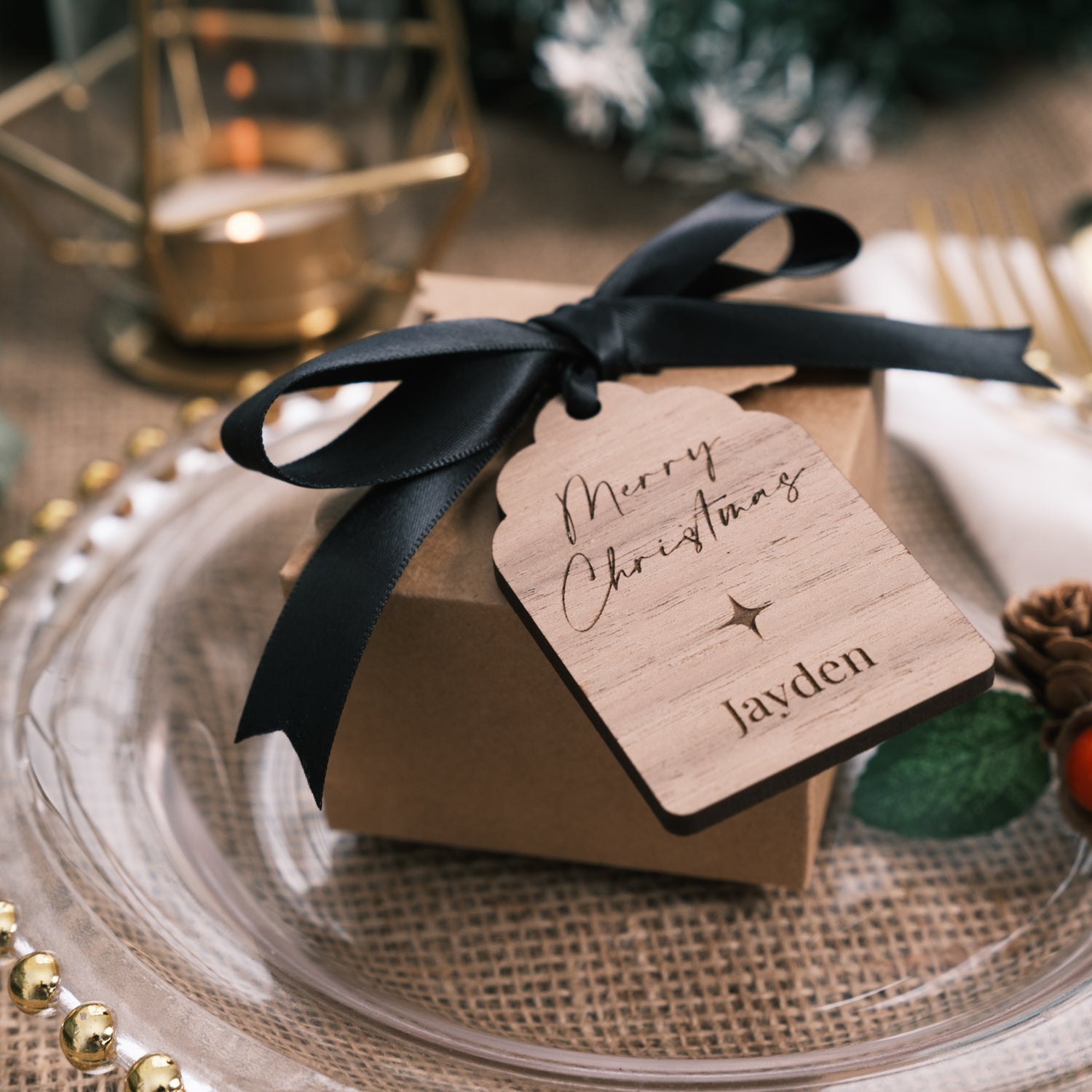 Christmas table decor