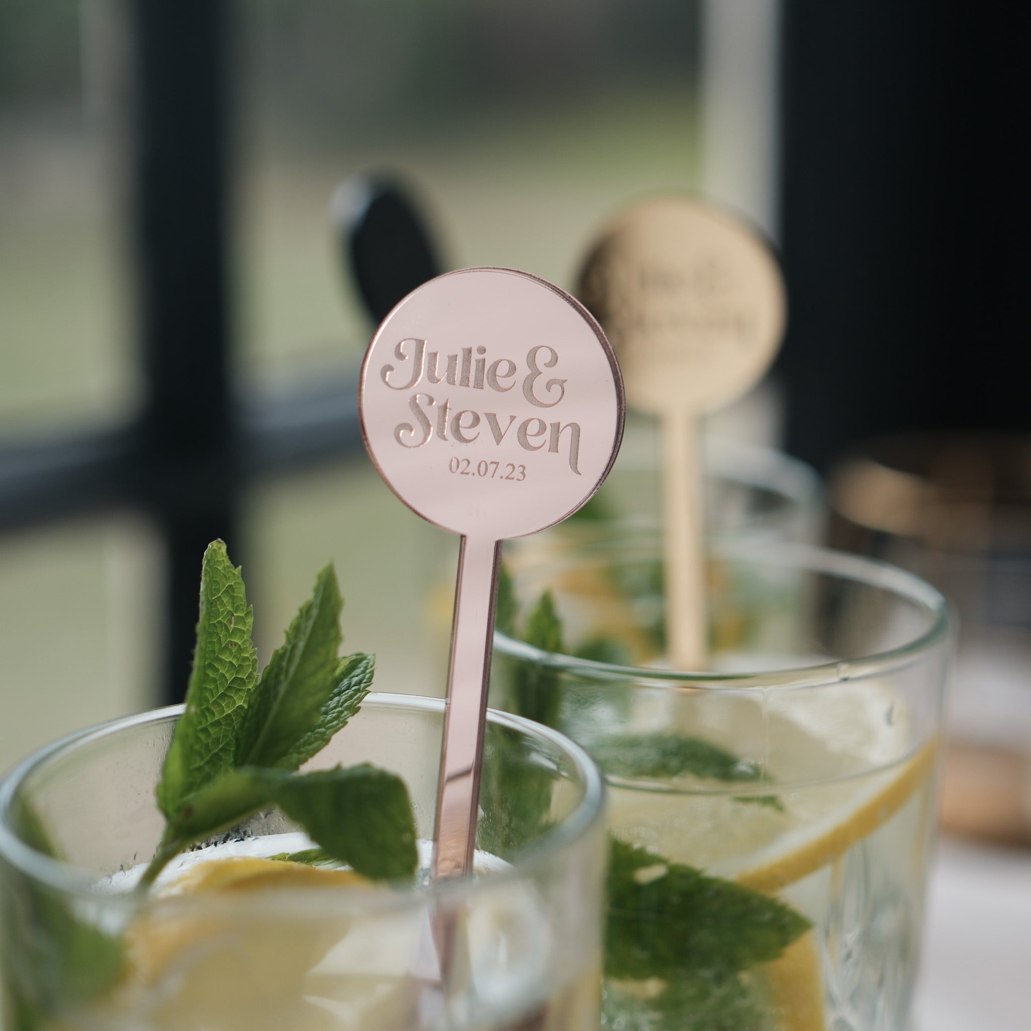 Personalised Couple Names Cocktail Stirrers By Inketch – inketch Personalised Couple Names Cocktail Stirrers By Inketch – inketch