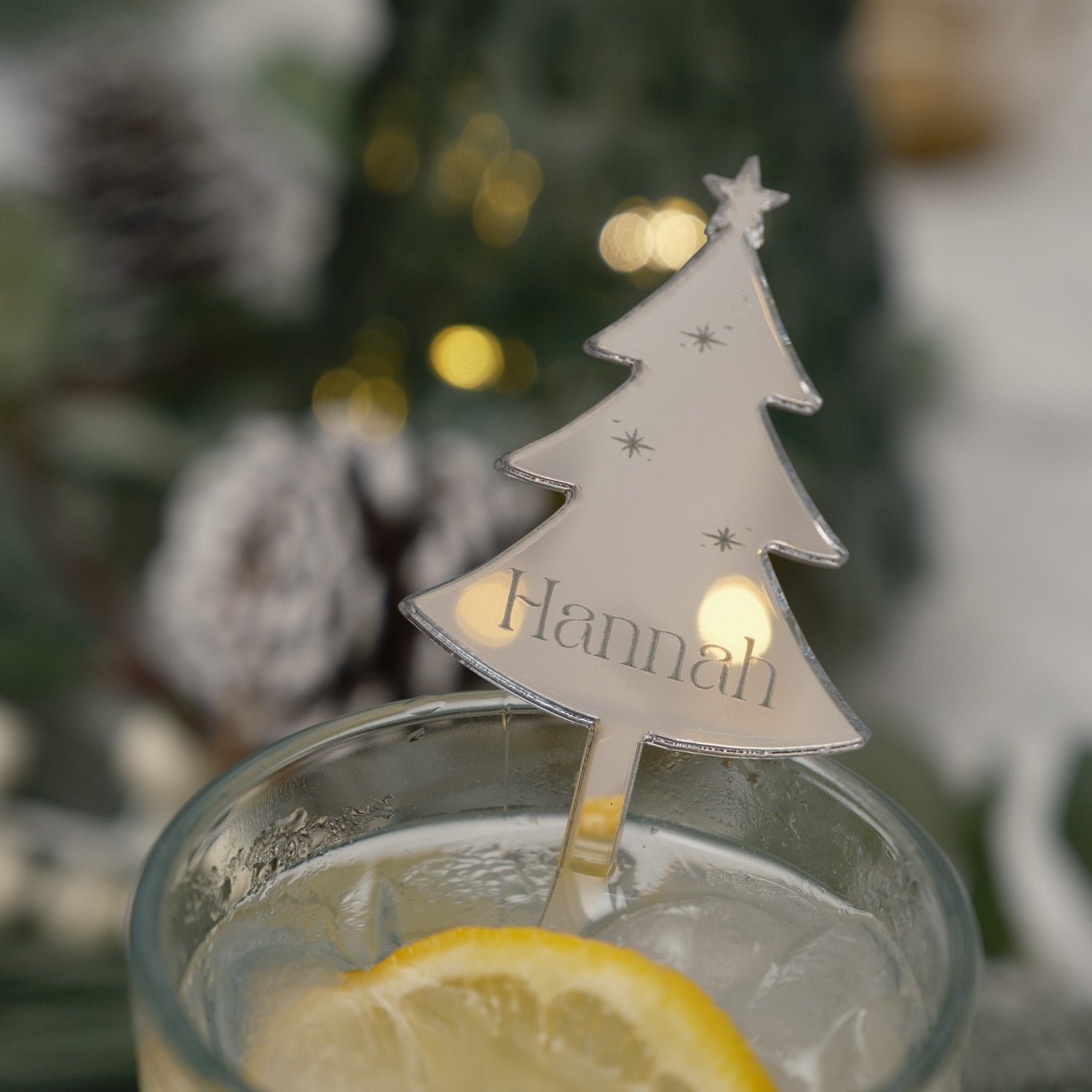custom cocktail stirrer place card
