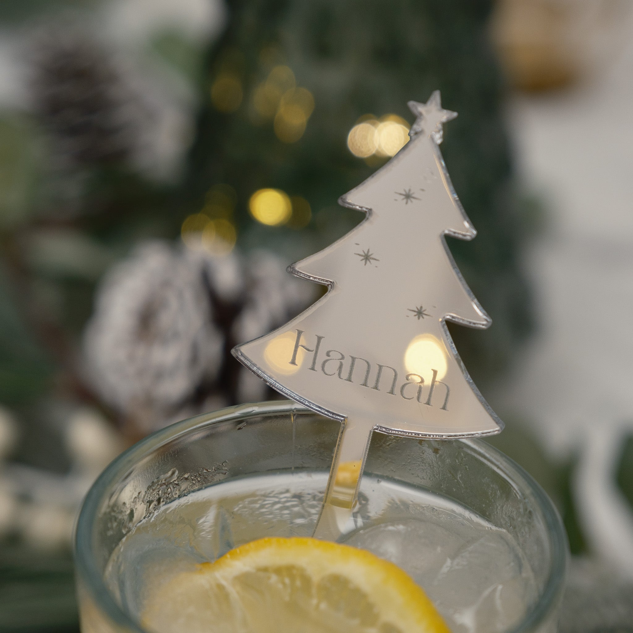 custom cocktail stirrer place card