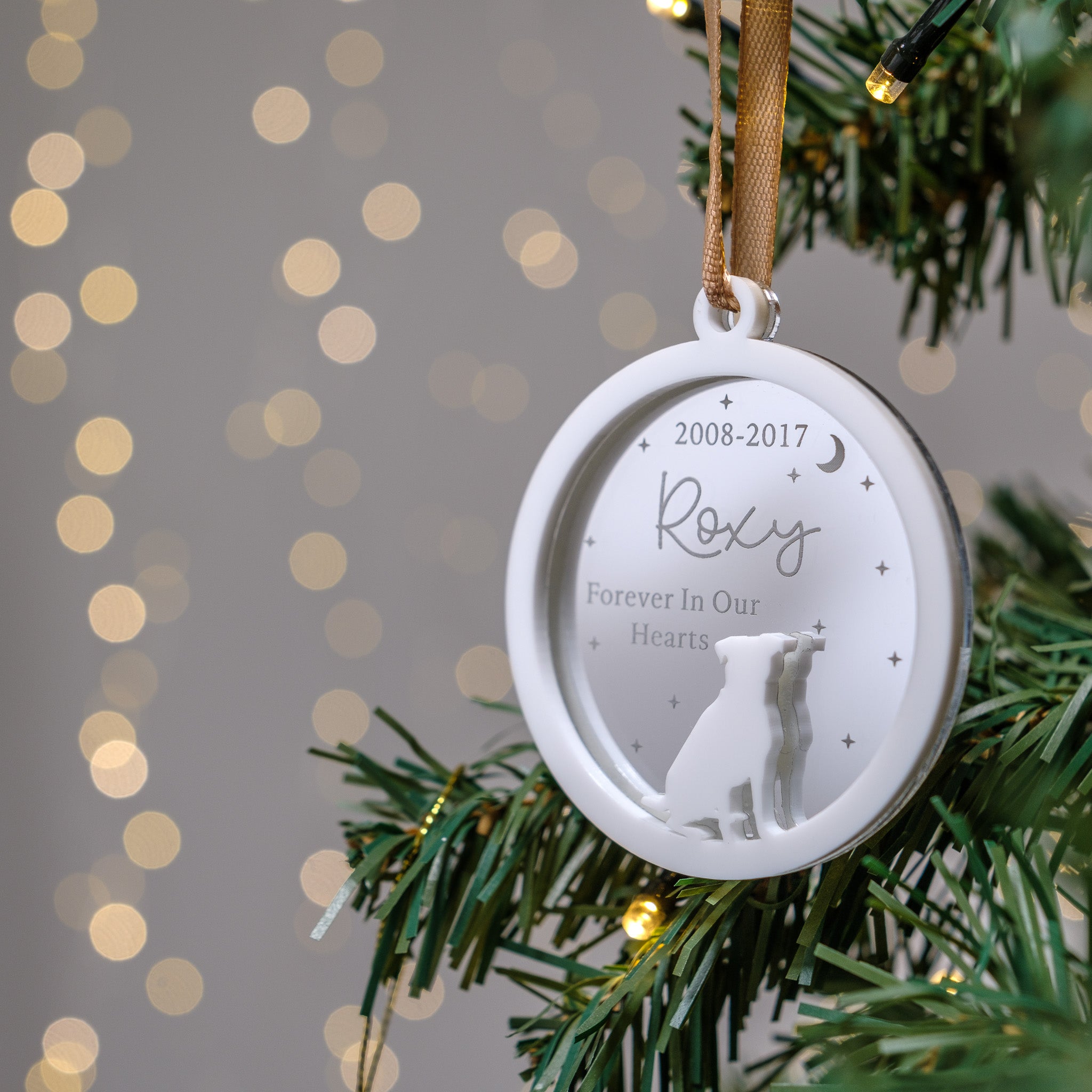 Dog Memorial Gift Custom Christmas Ornament
