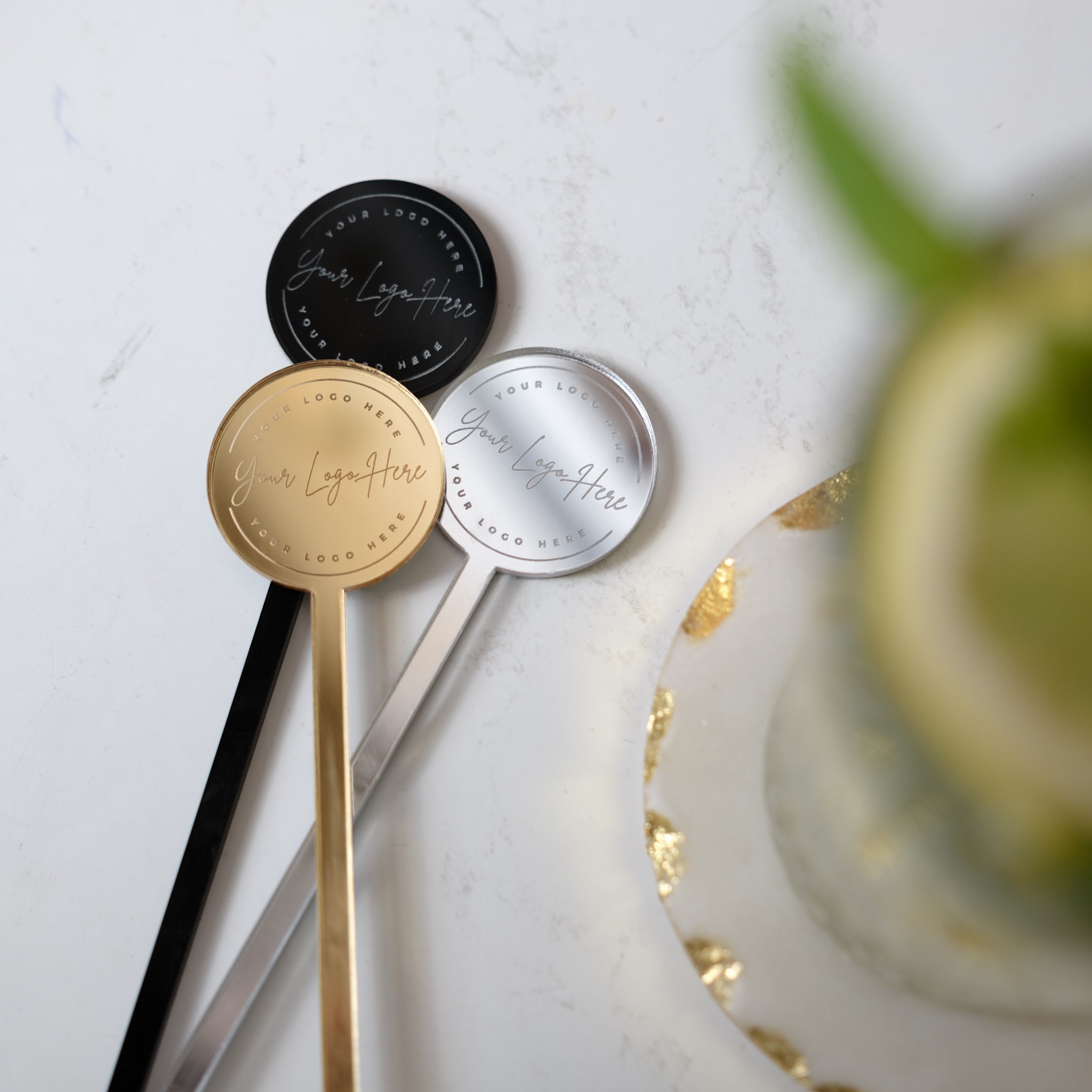 Drink stirrers branded