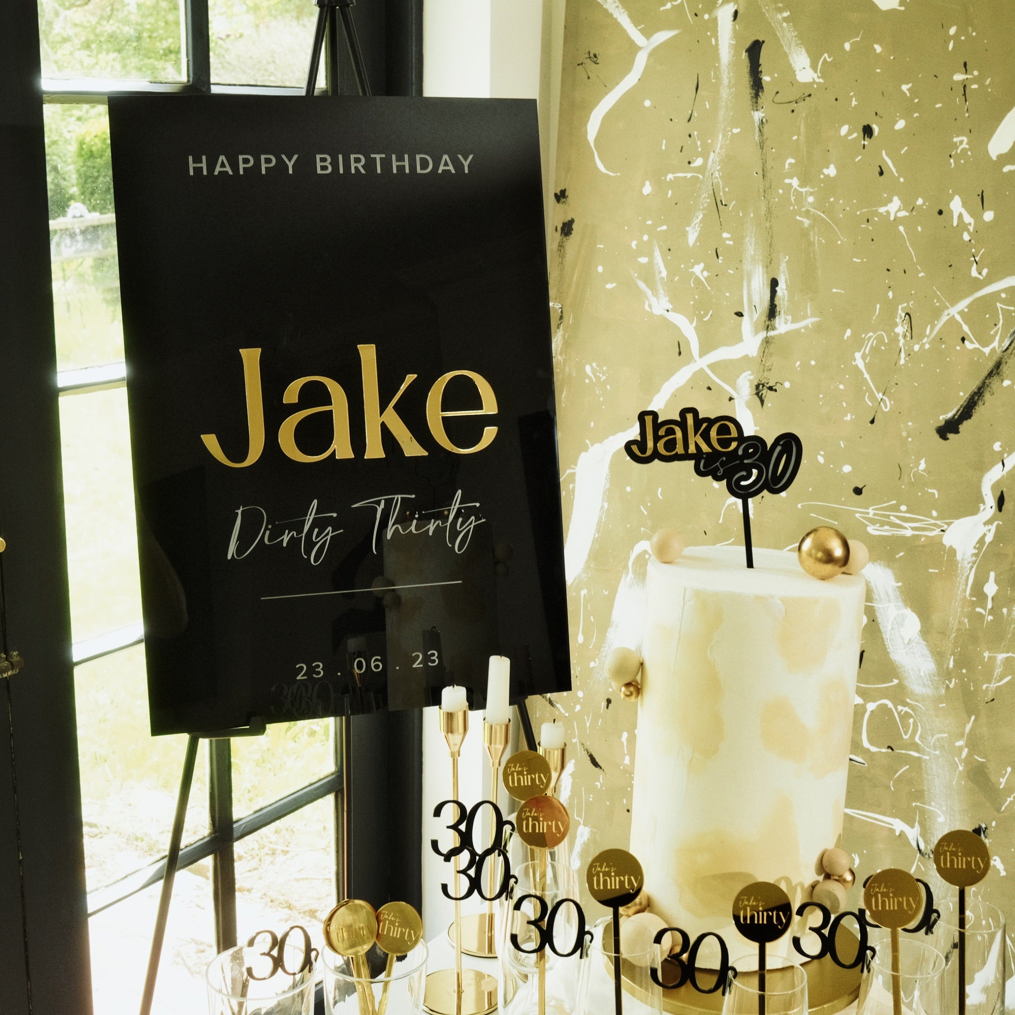 Personalised Party Decoration Package for 30 40 50th Birthdays