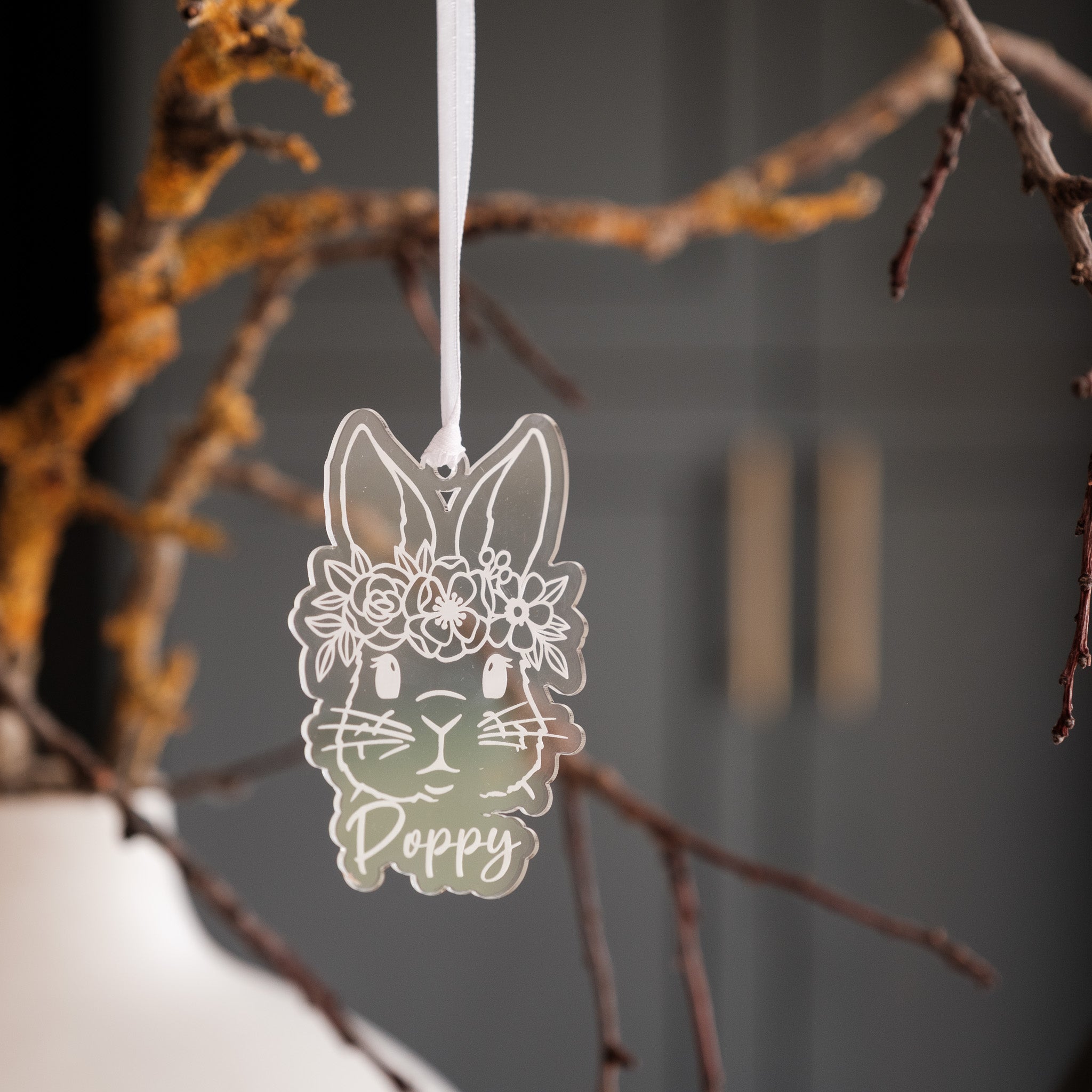 easter basket name tag decor