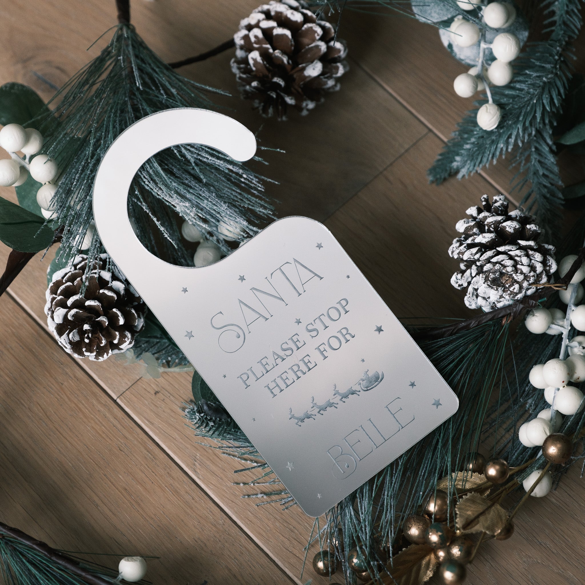 father christmas eve box ideas door sign