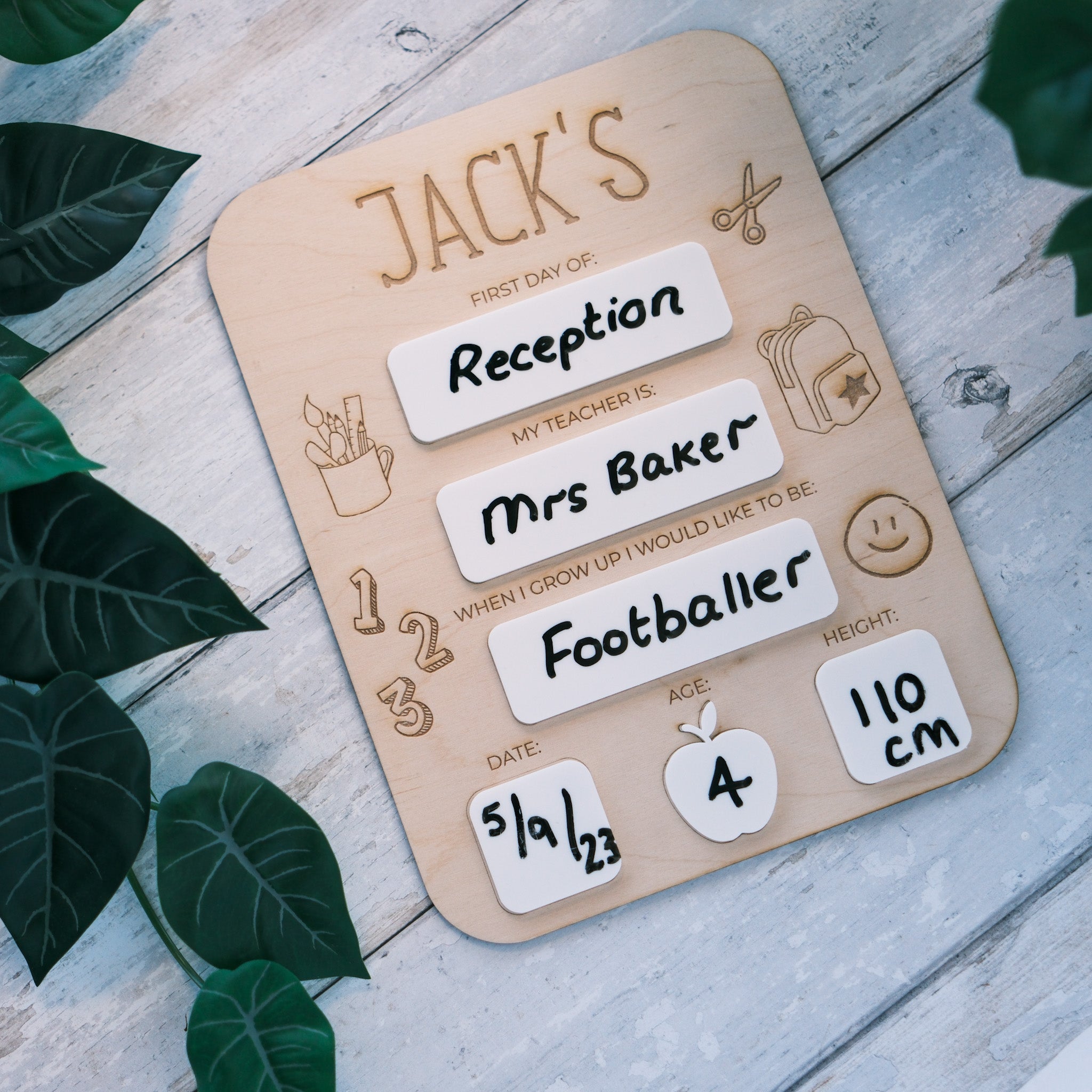 First day of school sign