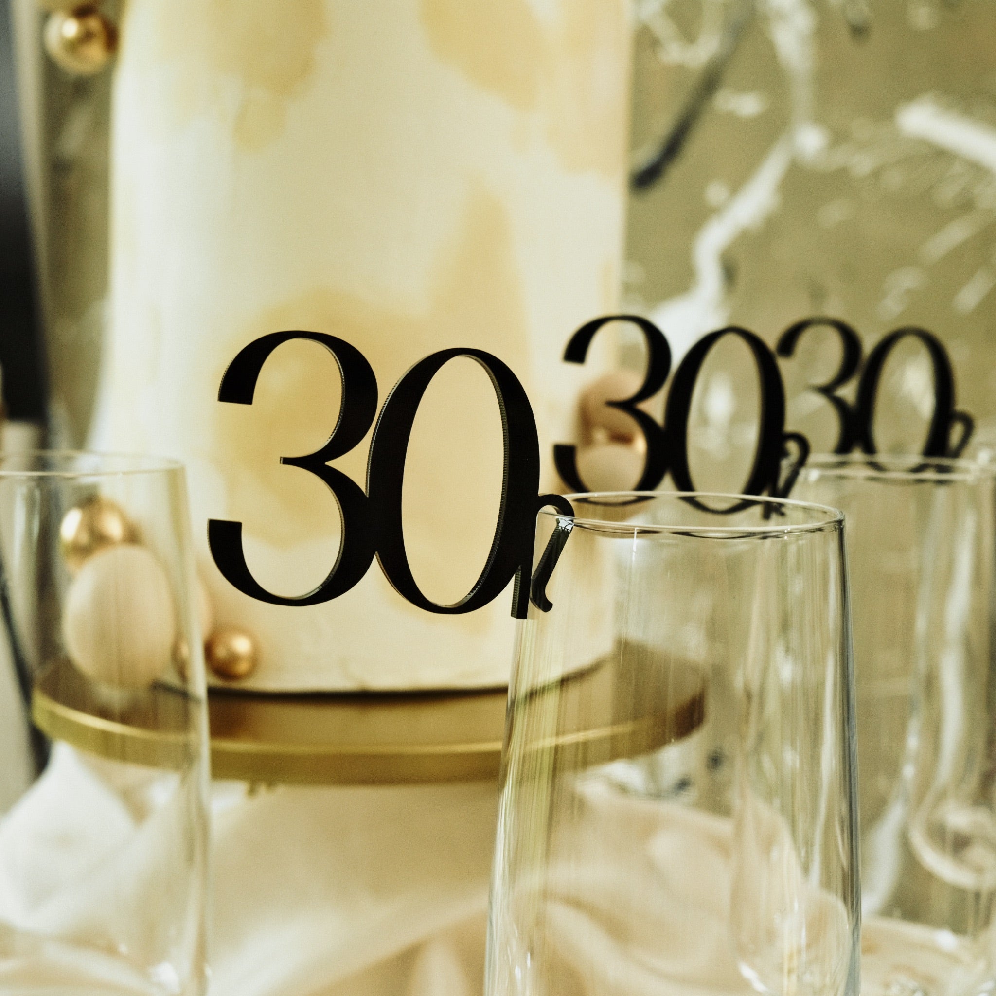 Birthday glass charm