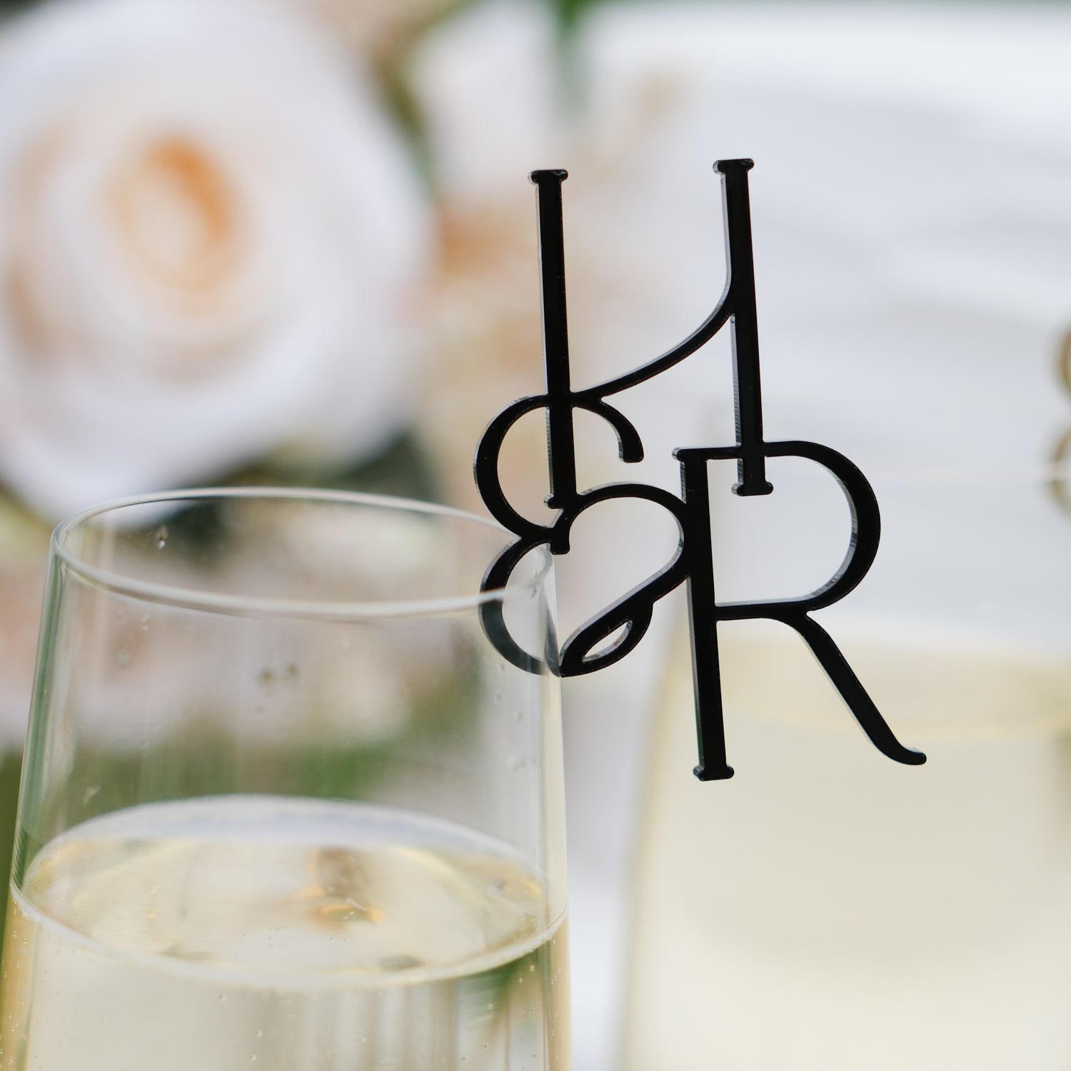 Initials drink tags